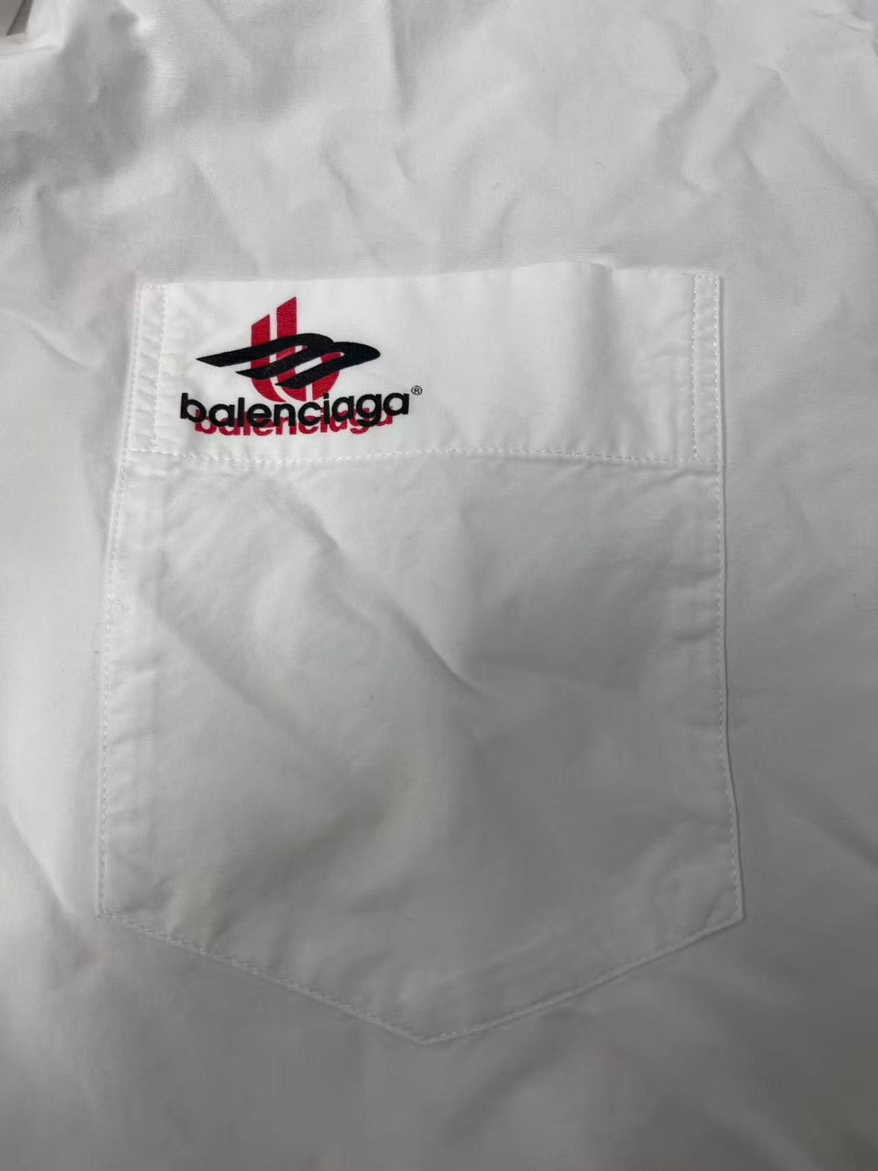 Balenciaga Balenciaga Back Logo Button Up Shirt Size M Size US M / EU 48-50 / 2 - 4 Thumbnail
