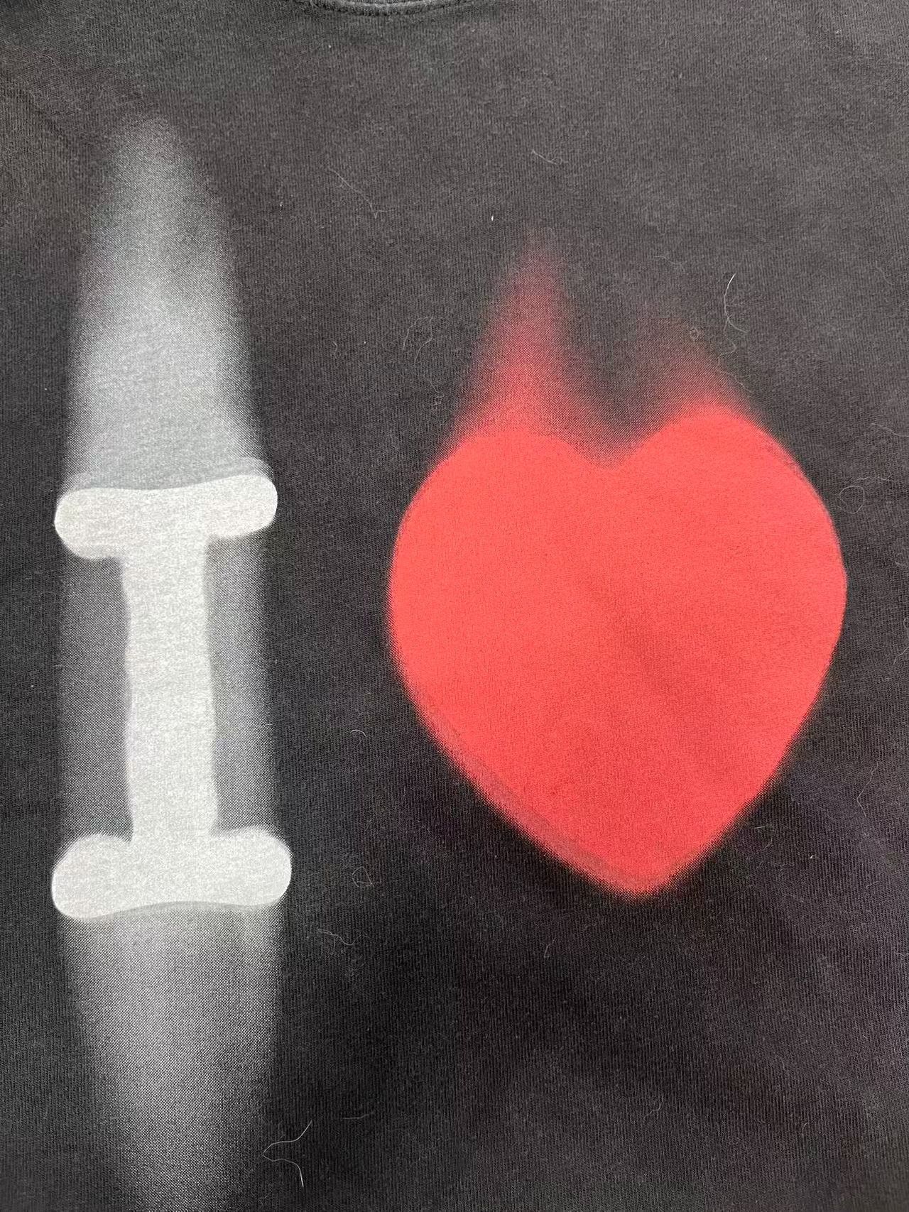 Balenciaga Balenciaga I Heart Graphic T-Shirt S Size US S / EU 44-46 / 1 - 4 Thumbnail