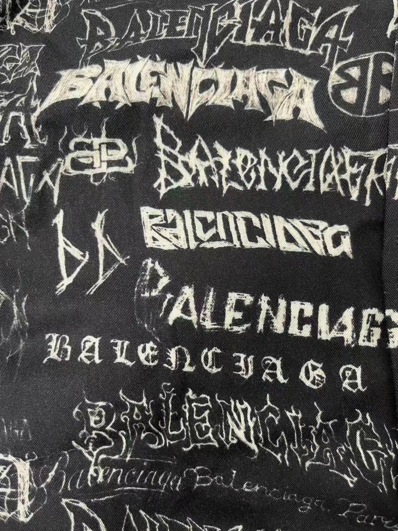 Balenciaga Balenciaga Graffiti Logo Print Shirt 37 Size US S / EU 44-46 / 1 - 4 Thumbnail