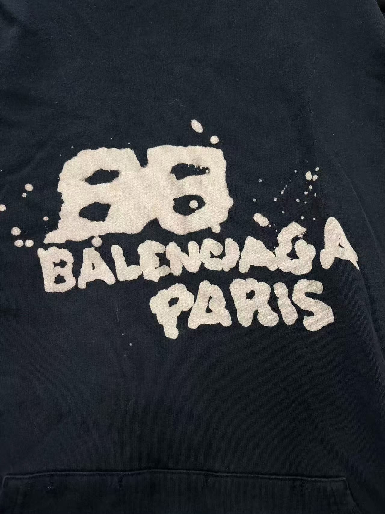 Balenciaga Balenciaga Paris Logo Hoodie L Size US L / EU 52-54 / 3 - 4 Thumbnail