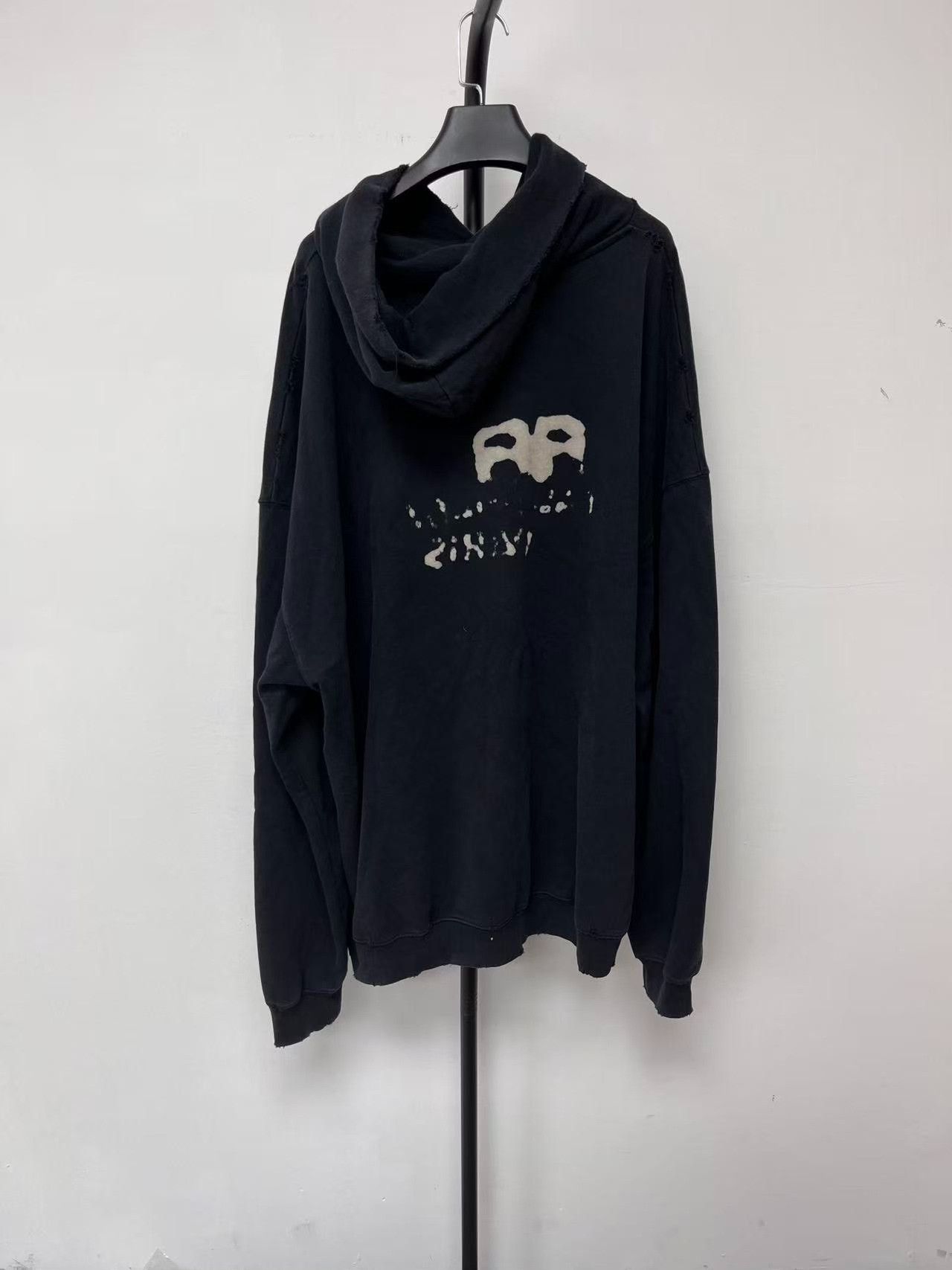 Balenciaga Balenciaga Paris Logo Hoodie L Size US L / EU 52-54 / 3 - 3 Thumbnail