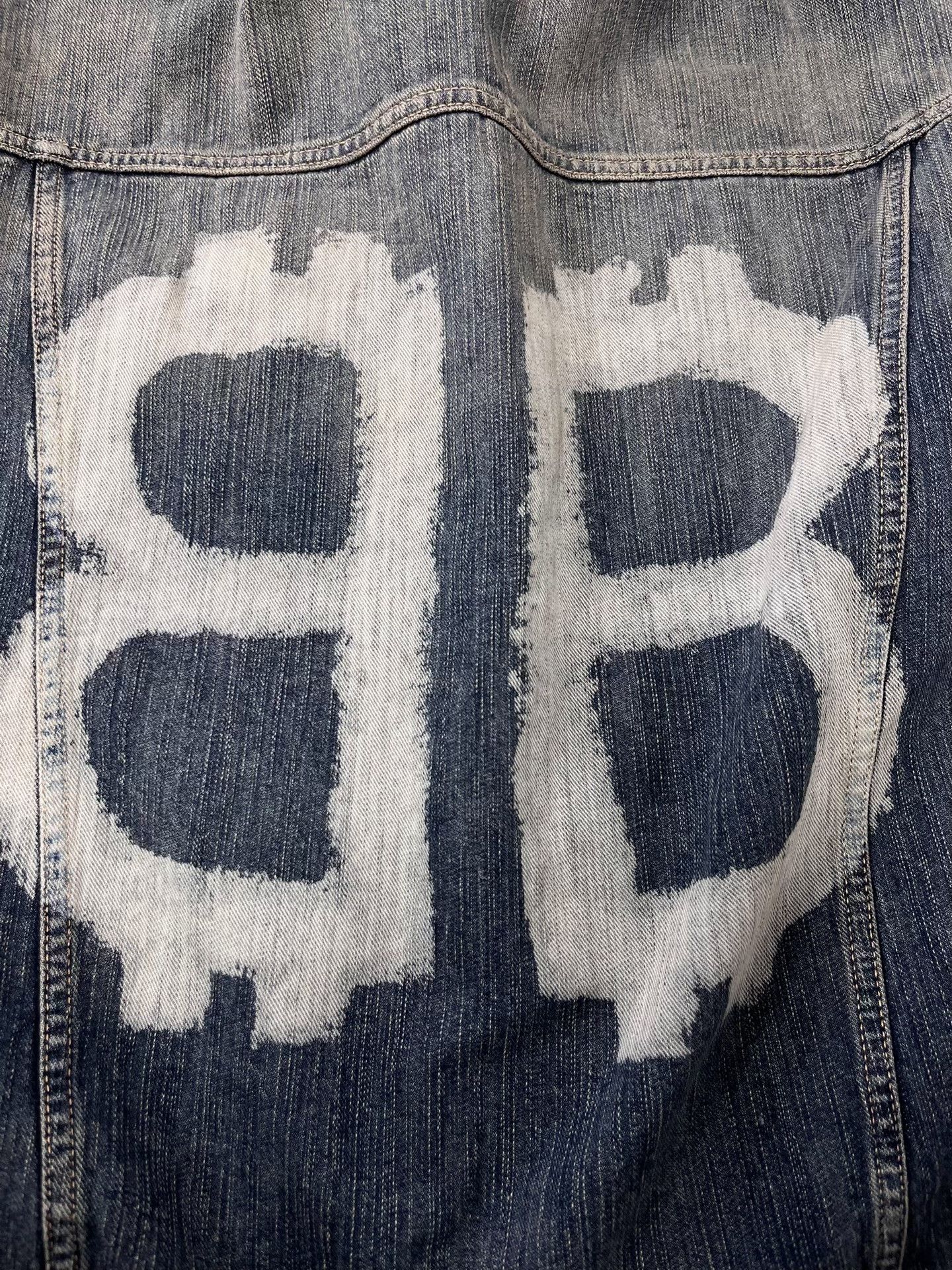 Balenciaga Balenciaga Logo Print Denim Jacket XS Size US XS / EU 42 / 0 - 6 Thumbnail
