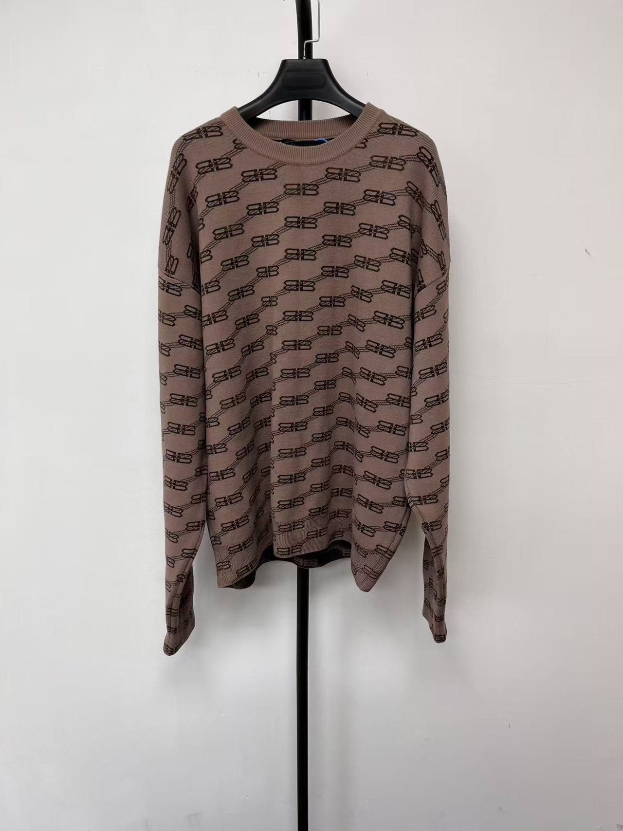 Balenciaga Balenciaga BB Monogram Jacquard Sweater Size M Size US M / EU 48-50 / 2 - 2 Thumbnail