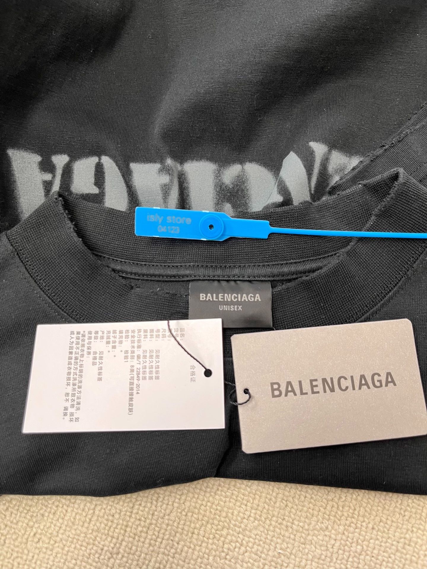 Balenciaga Balenciaga Spray Logo T-Shirt Size M Size US M / EU 48-50 / 2 - 8 Thumbnail
