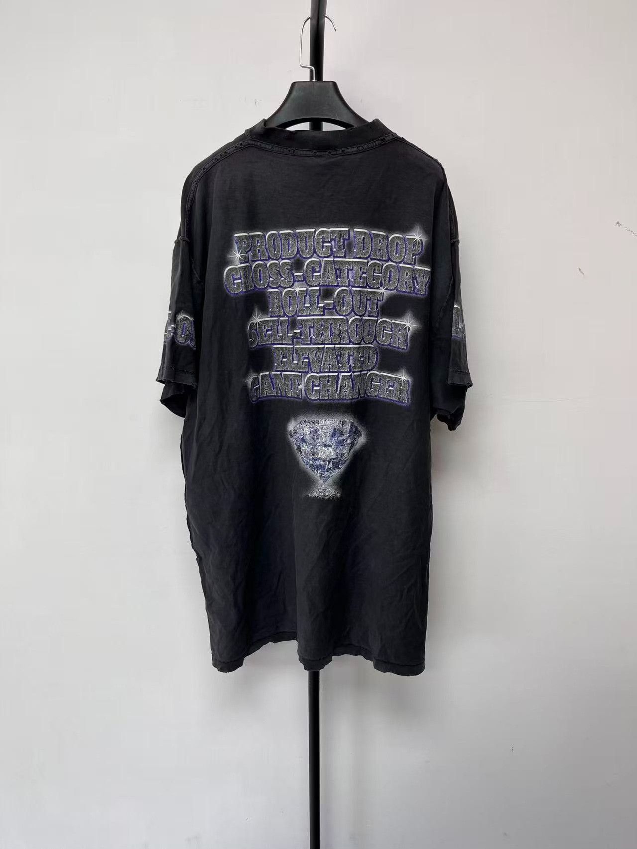 Balenciaga Balenciaga Distressed See Now Buy Now T-Shirt 3 Size US L / EU 52-54 / 3 - 3 Thumbnail