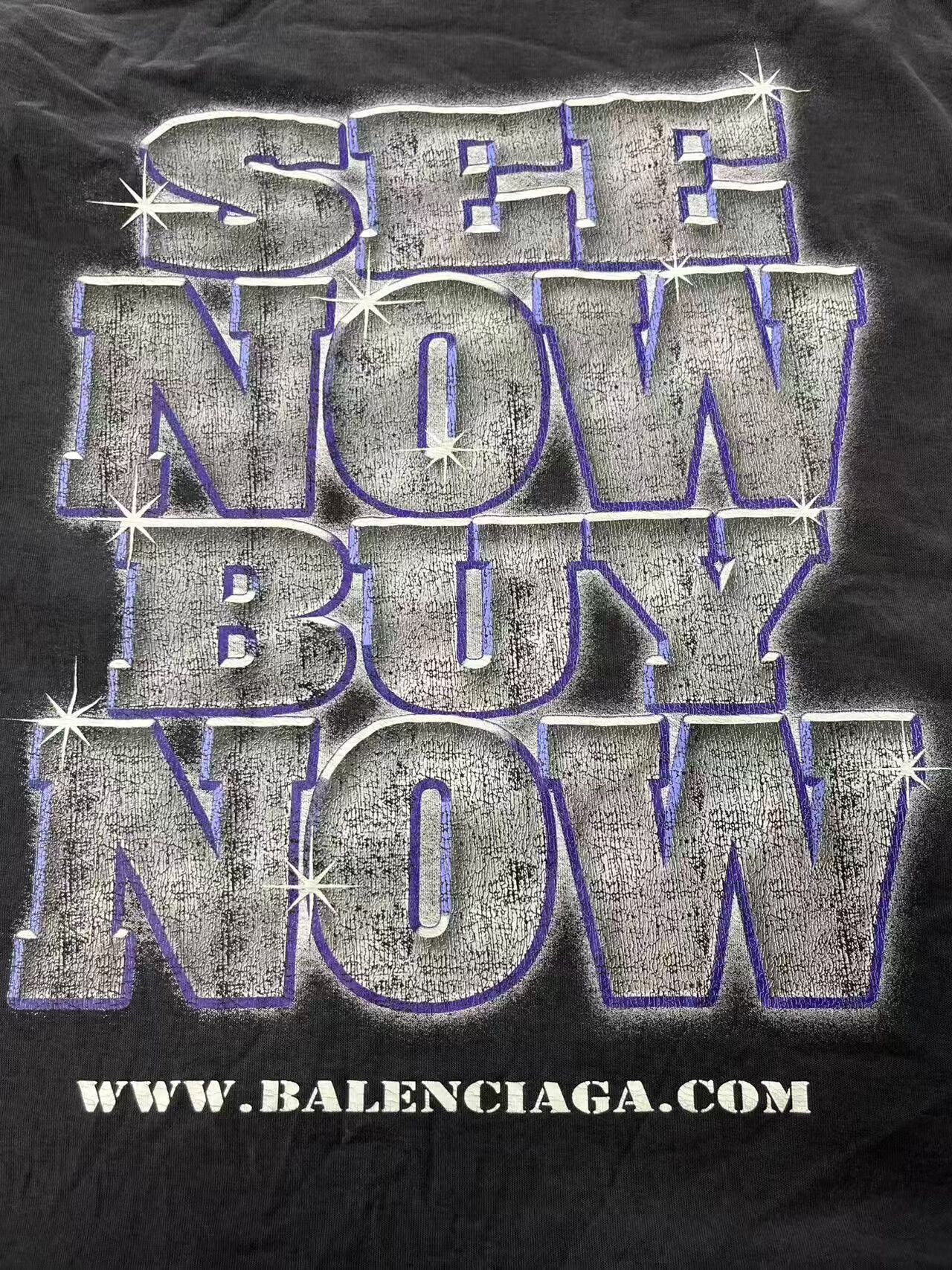 Balenciaga Balenciaga Distressed See Now Buy Now T-Shirt 3 Size US L / EU 52-54 / 3 - 4 Thumbnail