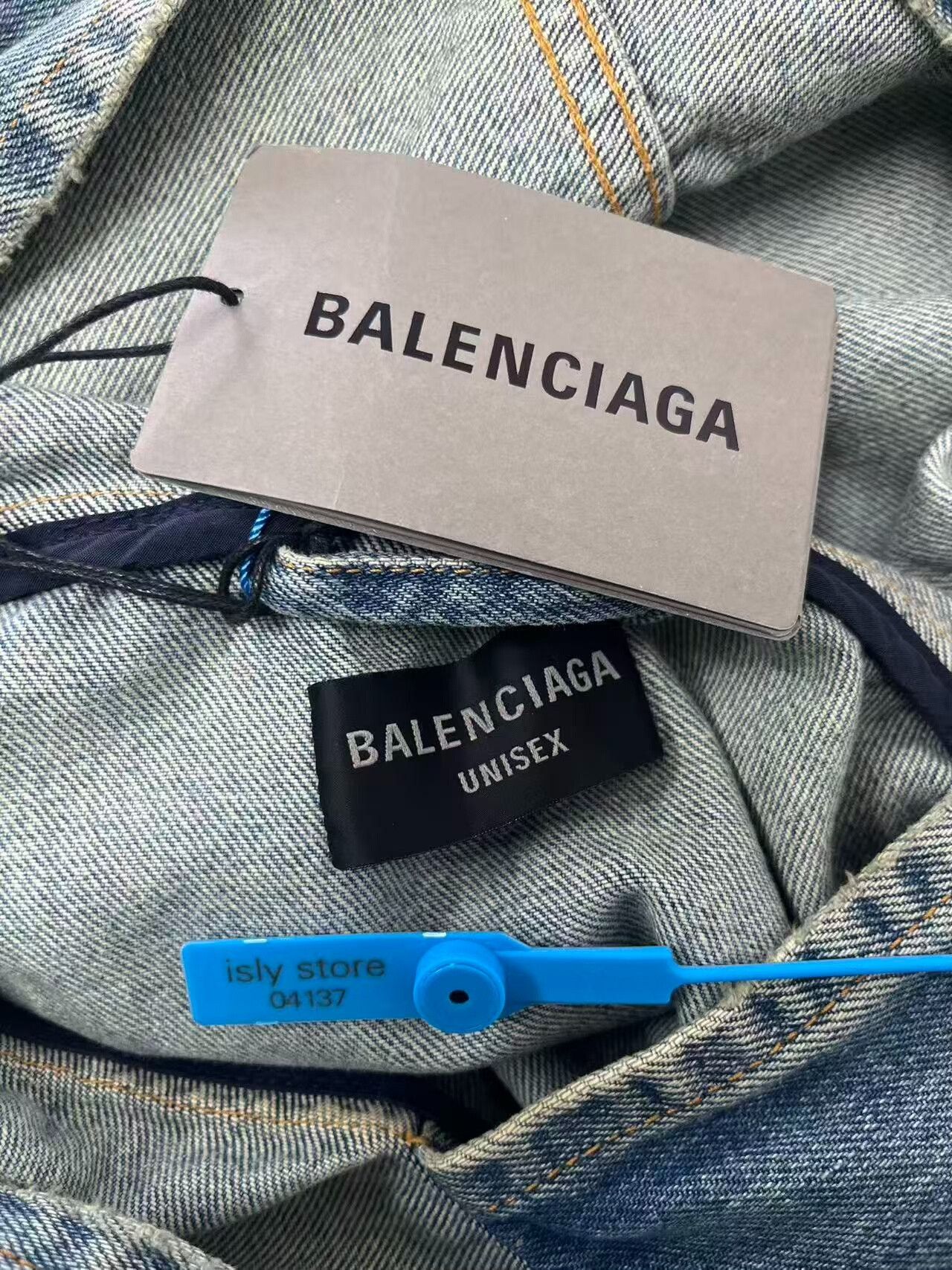 Balenciaga Balenciaga Washed Hooded Denim Pullover Jacket Size 2 Size US M / EU 48-50 / 2 - 5 Thumbnail
