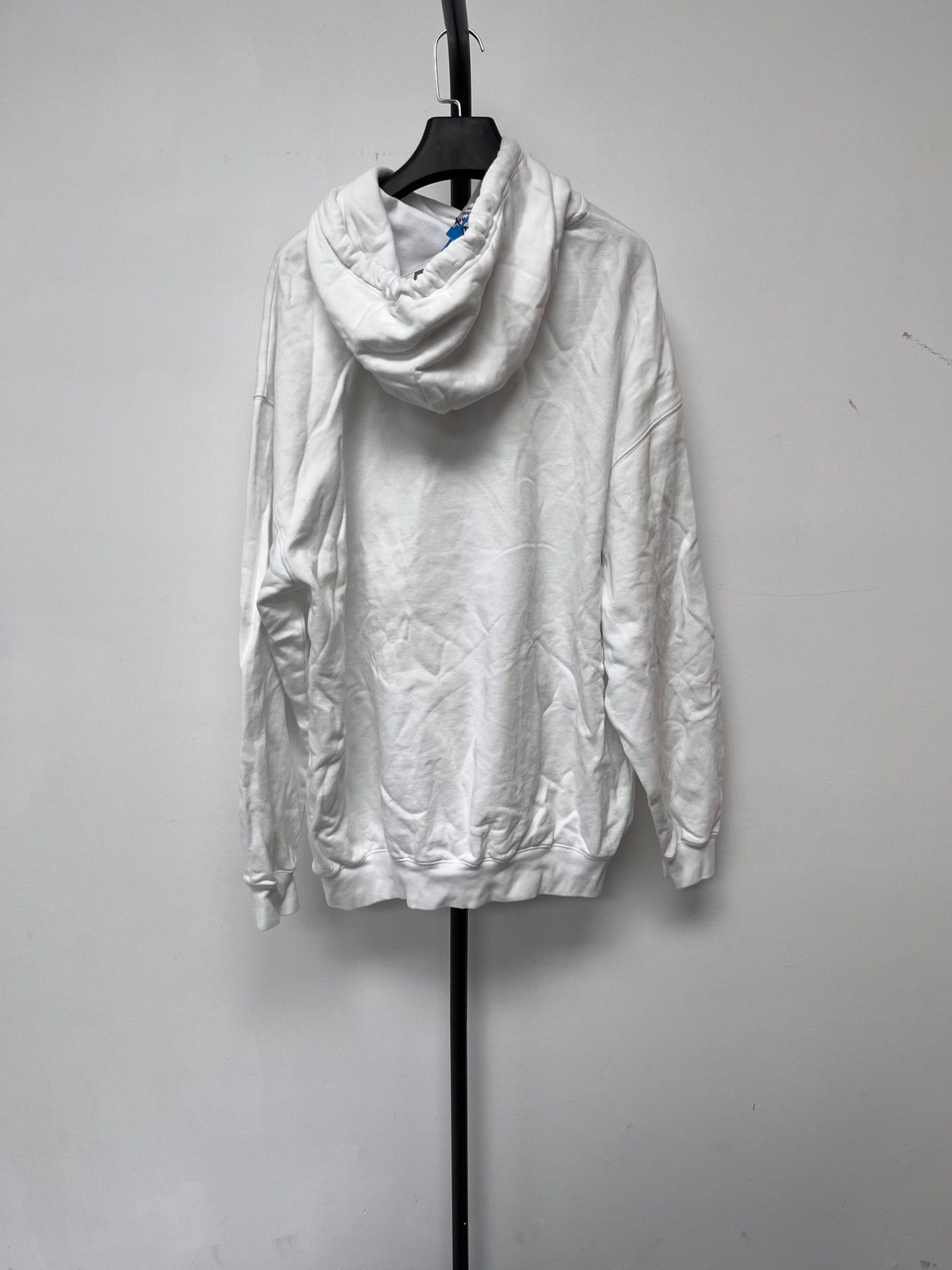 Balenciaga Balenciaga Pixel Logo Hoodie White M Size US M / EU 48-50 / 2 - 3 Thumbnail