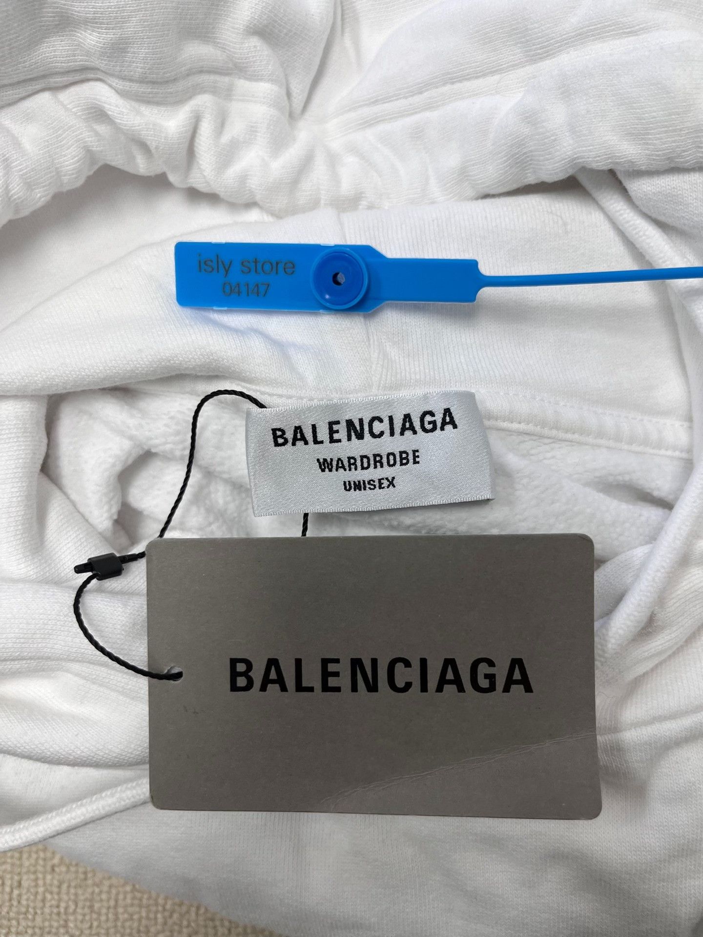 Balenciaga Balenciaga Pixel Logo Hoodie White M Size US M / EU 48-50 / 2 - 6 Thumbnail
