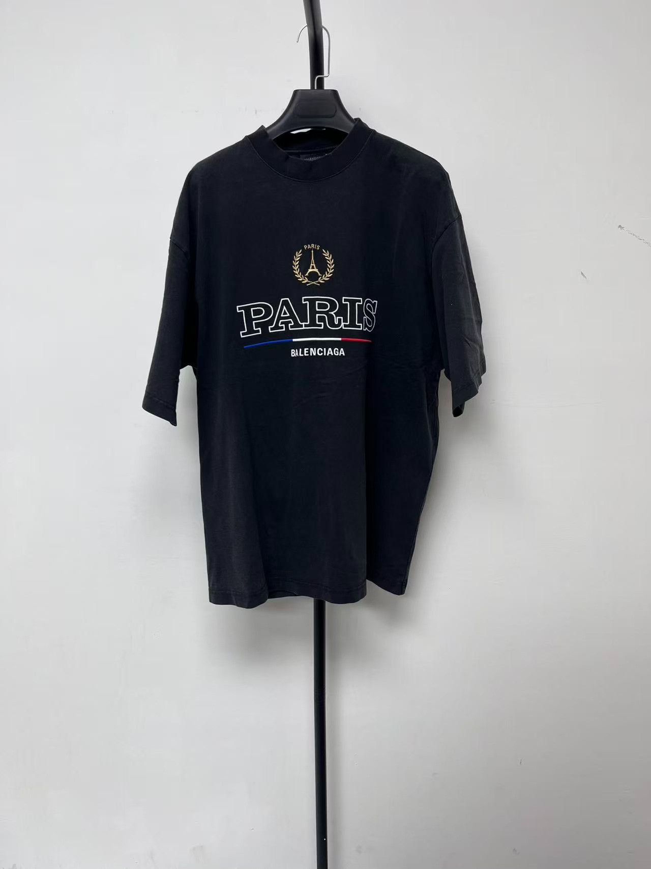 Balenciaga Balenciaga Paris Flag Logo T-Shirt Size M Size US M / EU 48-50 / 2 - 2 Thumbnail