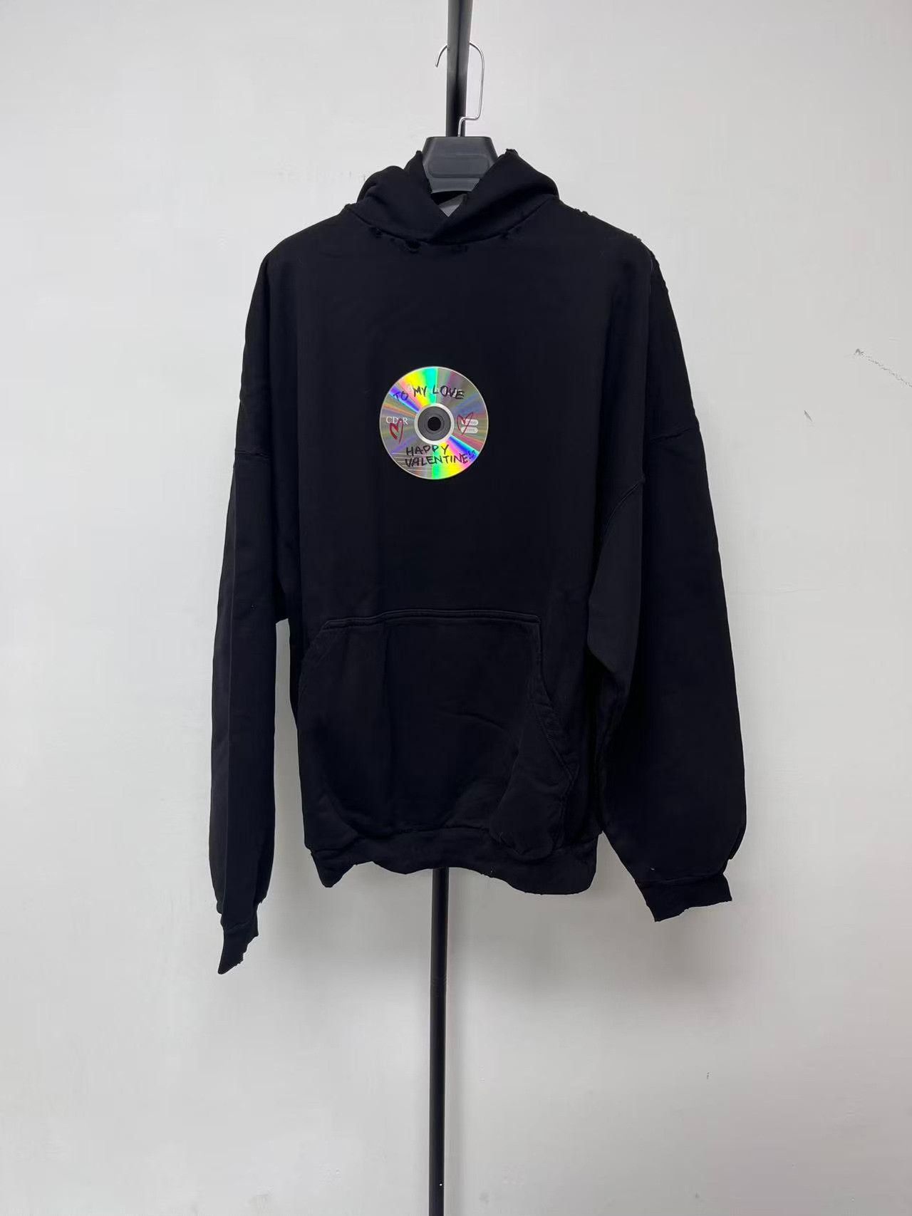 Balenciaga Balenciaga Valentine CD Graphic Hoodie 3 Size US L / EU 52-54 / 3 - 2 Thumbnail