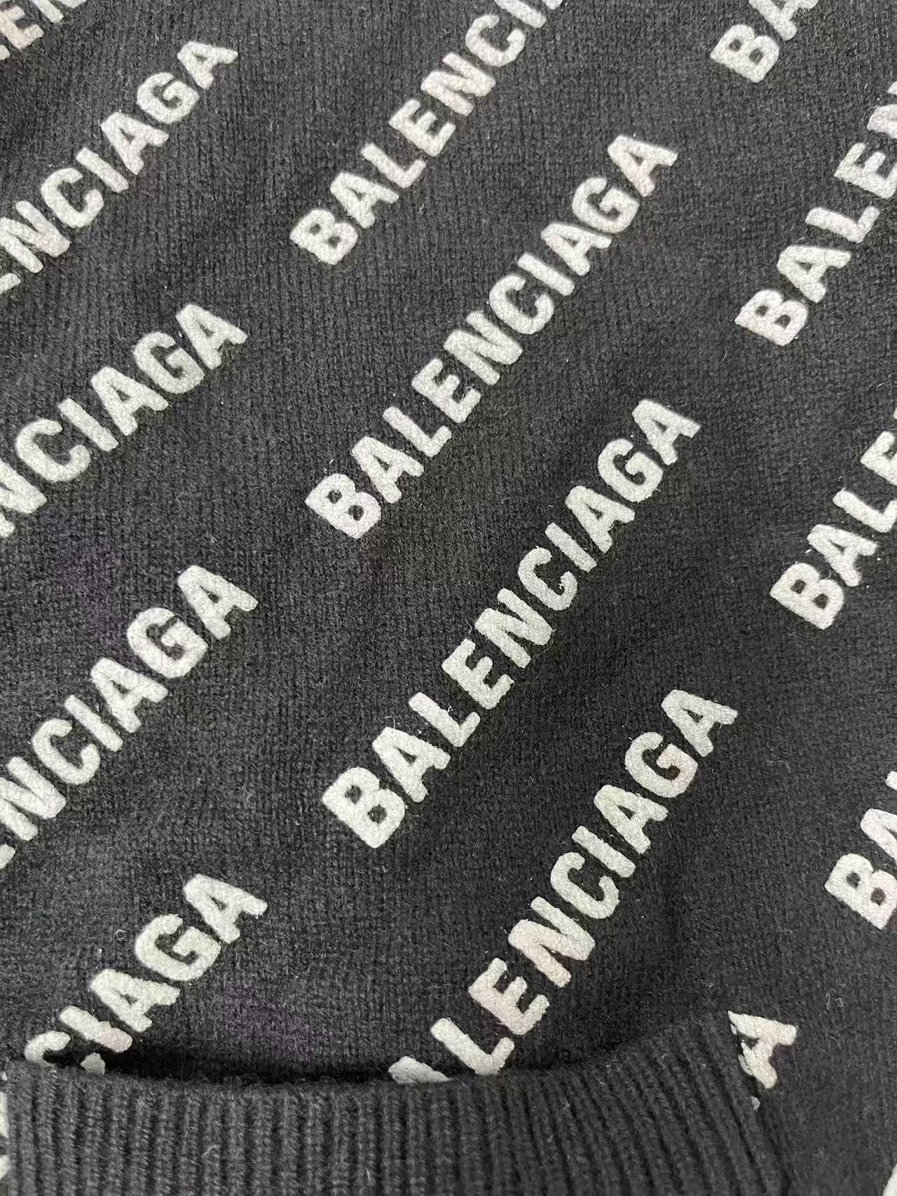 Balenciaga Balenciaga Logo Intarsia Wool Cardigan S Size S / US 4 / IT 40 - 4 Thumbnail