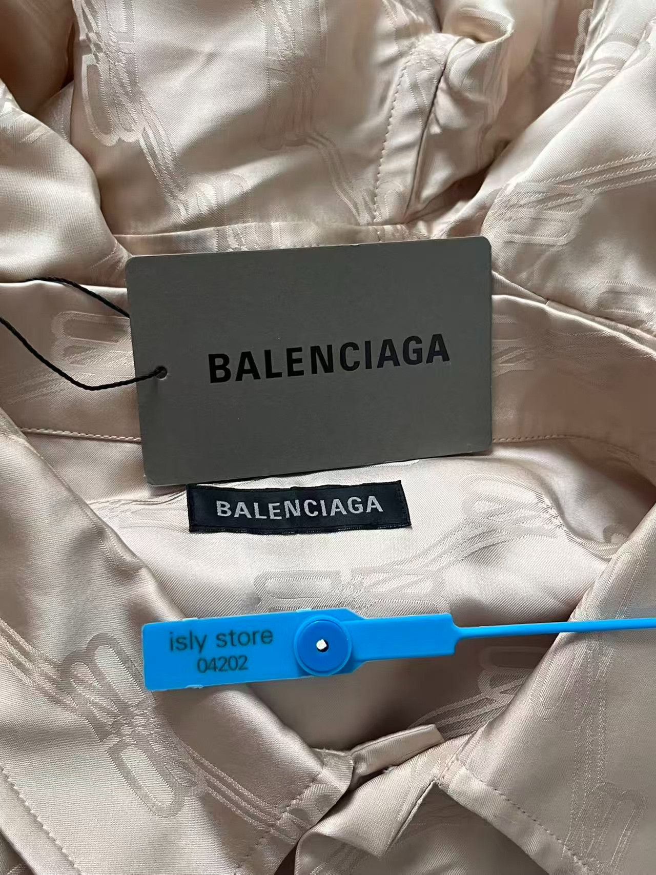 Balenciaga Balenciaga All-Over Logo Jacquard Shirt Size 36 Size XS / US 0-2 / IT 36-38 - 5 Thumbnail