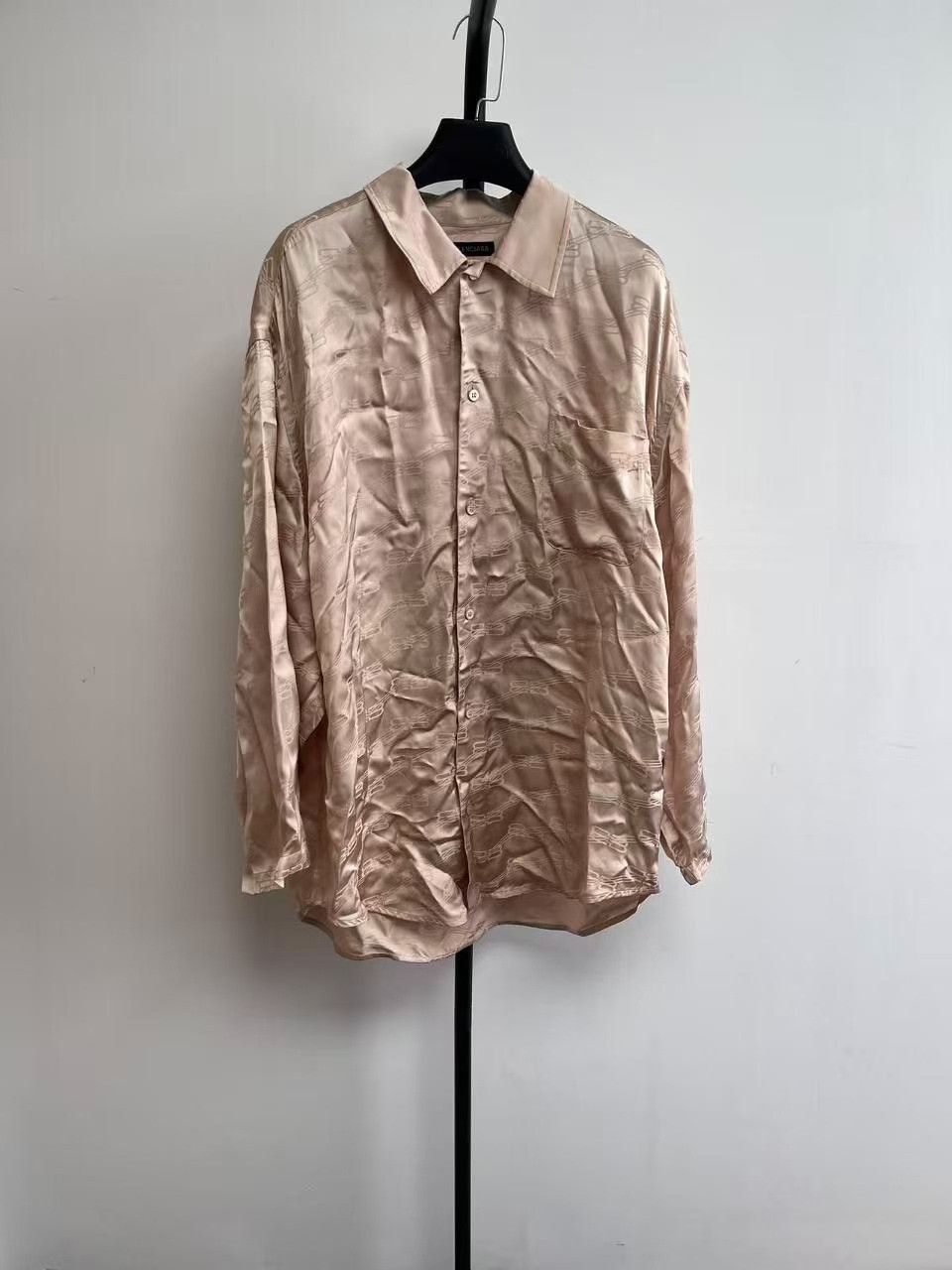 Balenciaga Balenciaga All-Over Logo Jacquard Shirt Size 36 Size XS / US 0-2 / IT 36-38 - 2 Thumbnail