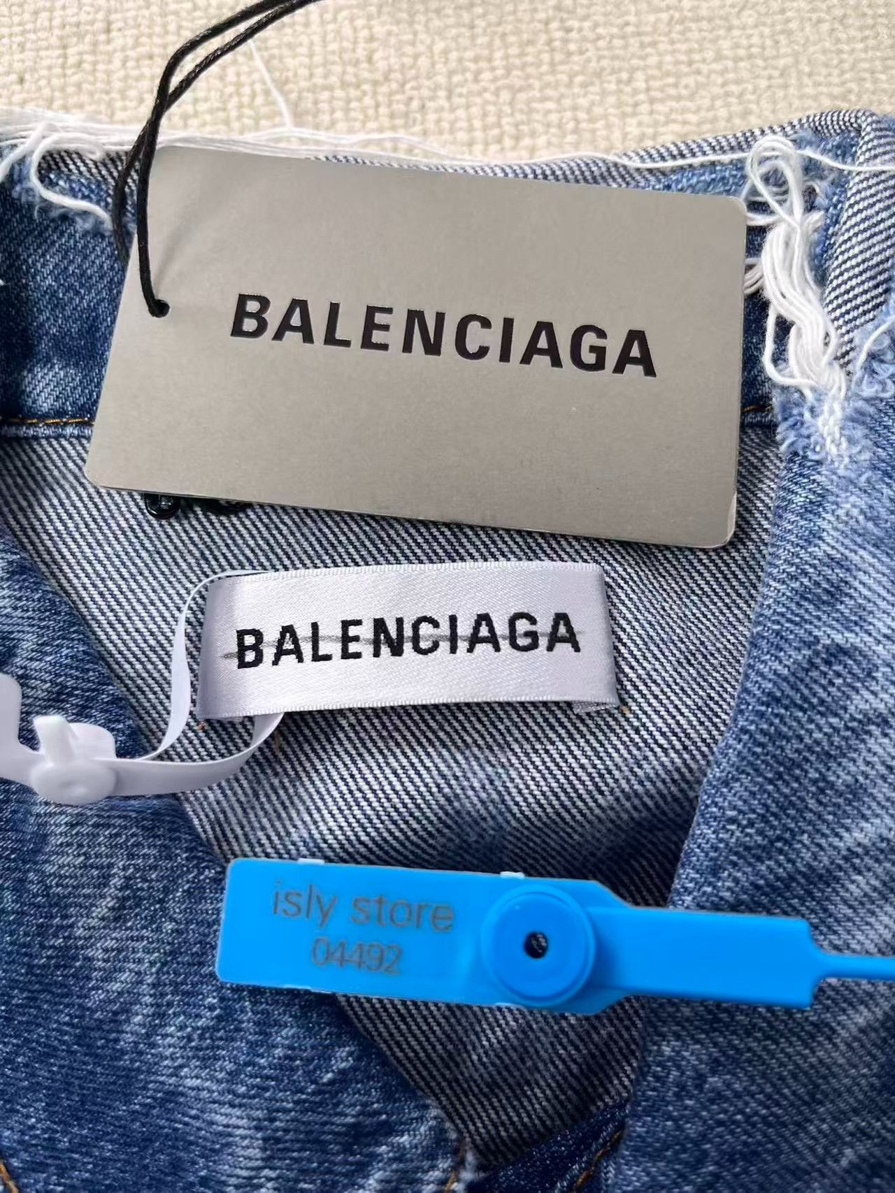 Balenciaga Balenciaga Back Logo Denim Jacket 40 Size M / US 6-8 / IT 42-44 - 5 Thumbnail
