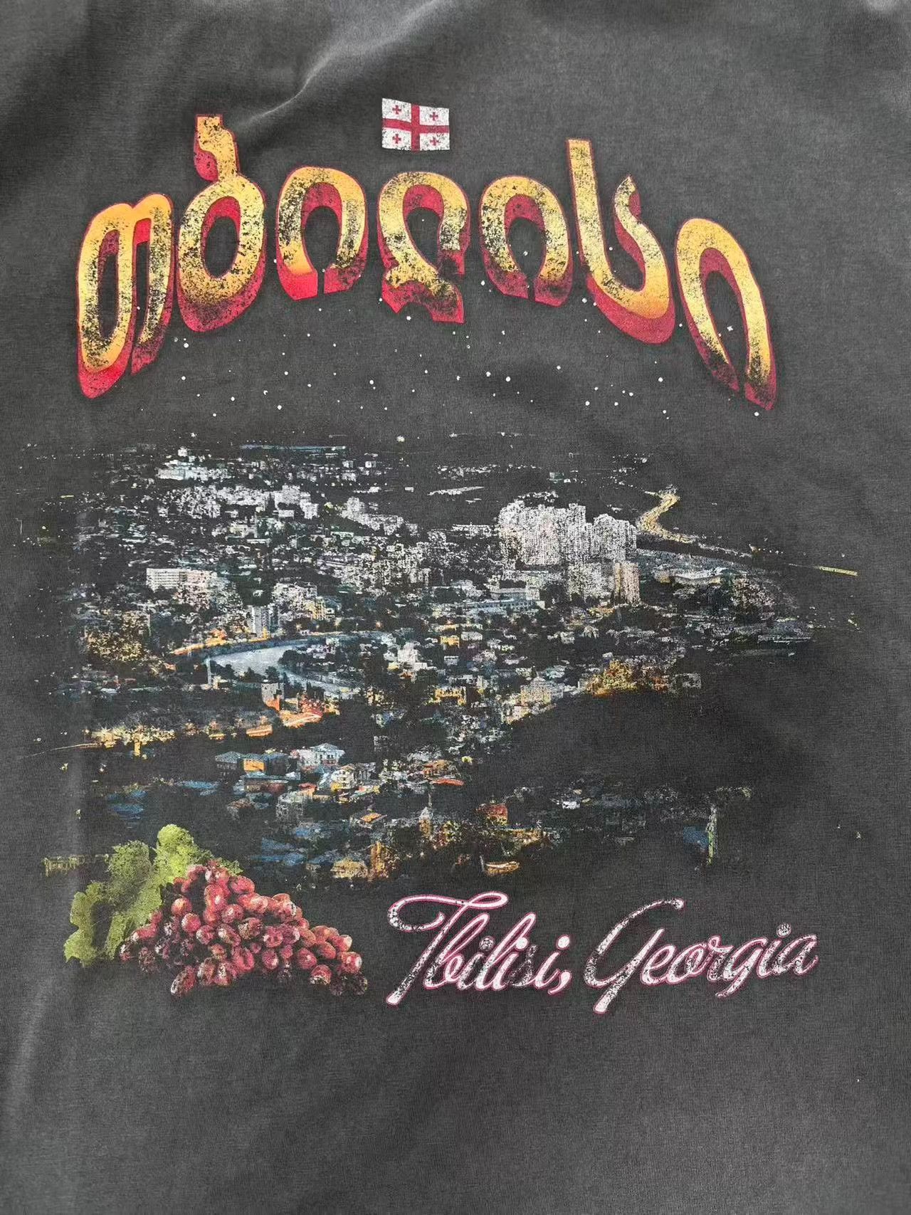 Balenciaga Balenciaga Tbilisi Georgia Long Sleeve T-Shirt Size 4 Size US XL / EU 56 / 4 - 4 Thumbnail