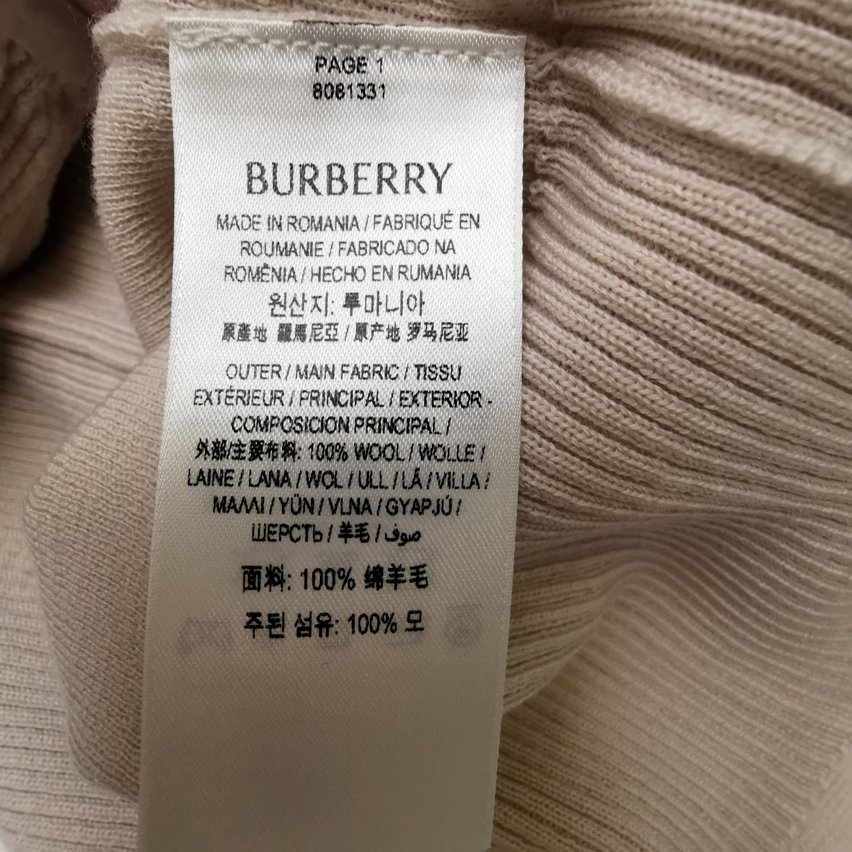 Burberry Burberry Men s Sweaters Knitwear Size US S / EU 44-46 / 1 - 7 Thumbnail