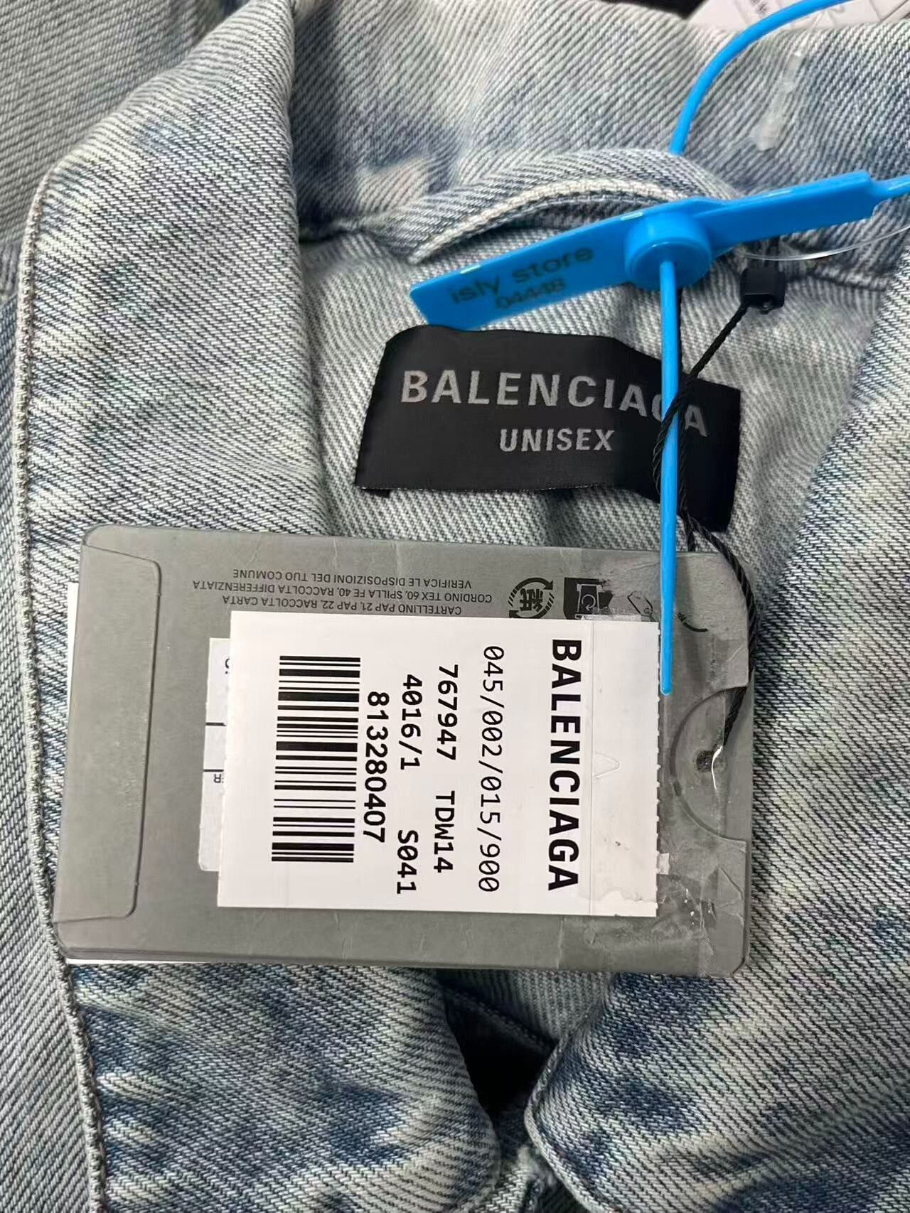 Balenciaga Balenciaga Washed Denim Jacket Size 1 Size US S / EU 44-46 / 1 - 6 Thumbnail
