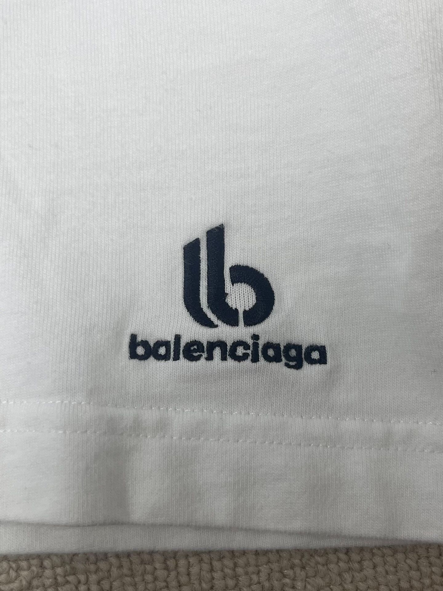 Balenciaga Balenciaga Embroidered Logo UNIFIT T-Shirt 3 Size US L / EU 52-54 / 3 - 4 Thumbnail