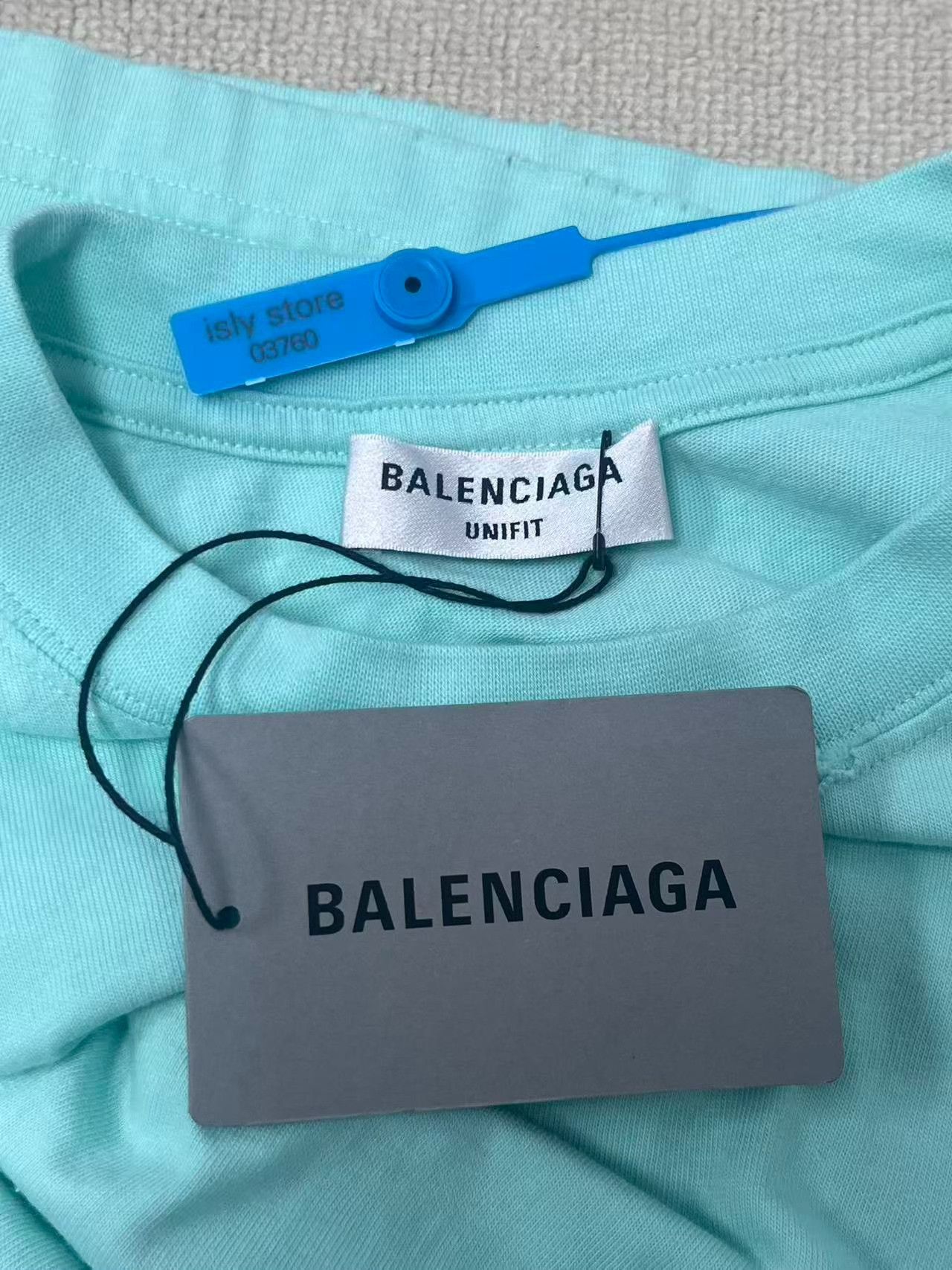 Balenciaga Balenciaga Mint Logo Embroidered T-Shirt US M Size US M / EU 48-50 / 2 - 5 Thumbnail