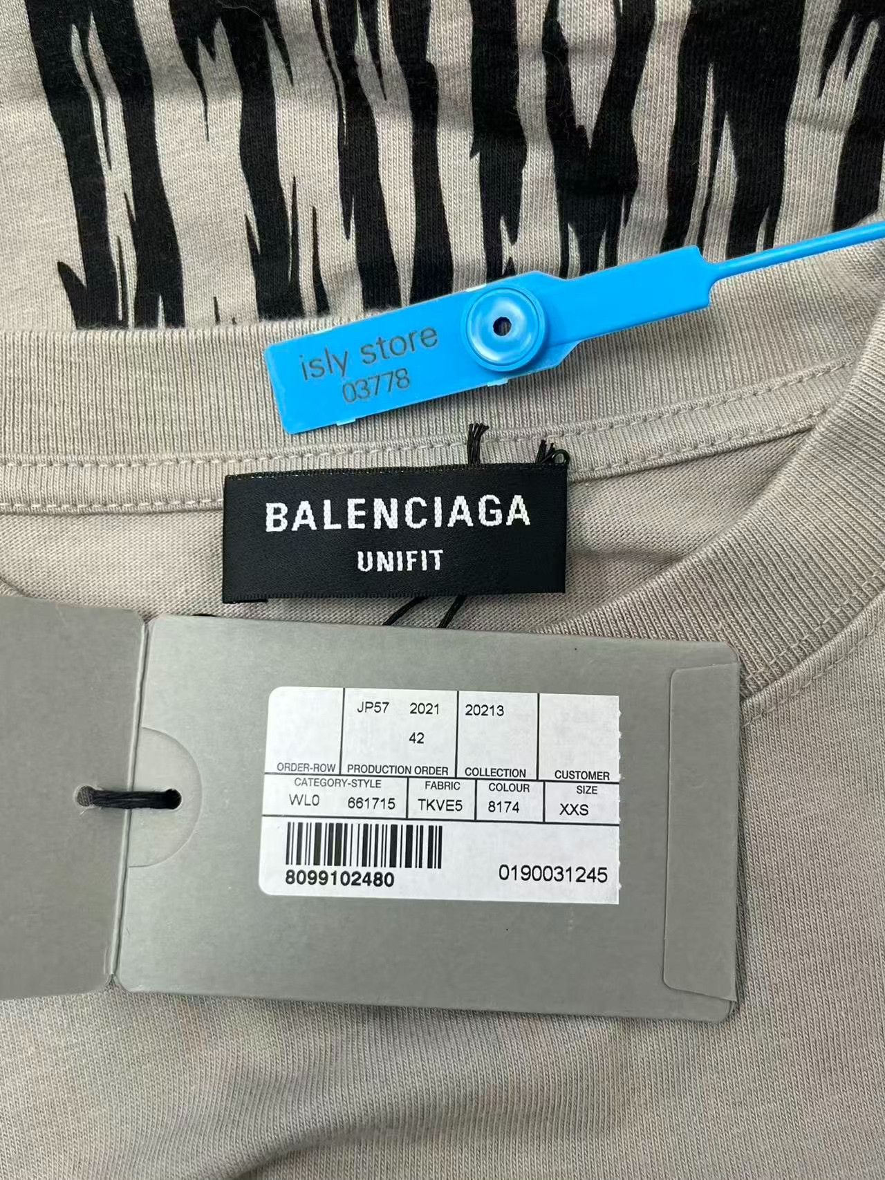 Balenciaga Balenciaga Barcode Logo Unifit T-Shirt XXS Size US XXS / EU 40 - 6 Thumbnail