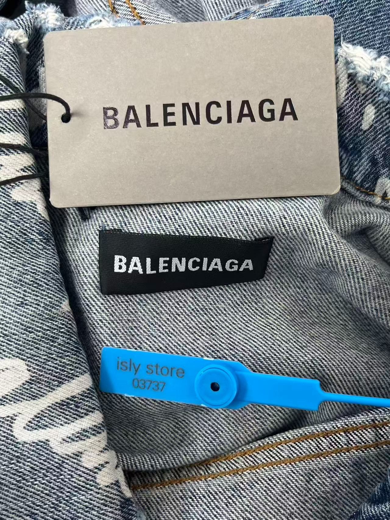 Balenciaga Balenciaga Script Logo Denim Jacket Size 2 Size M / US 6-8 / IT 42-44 - 6 Thumbnail
