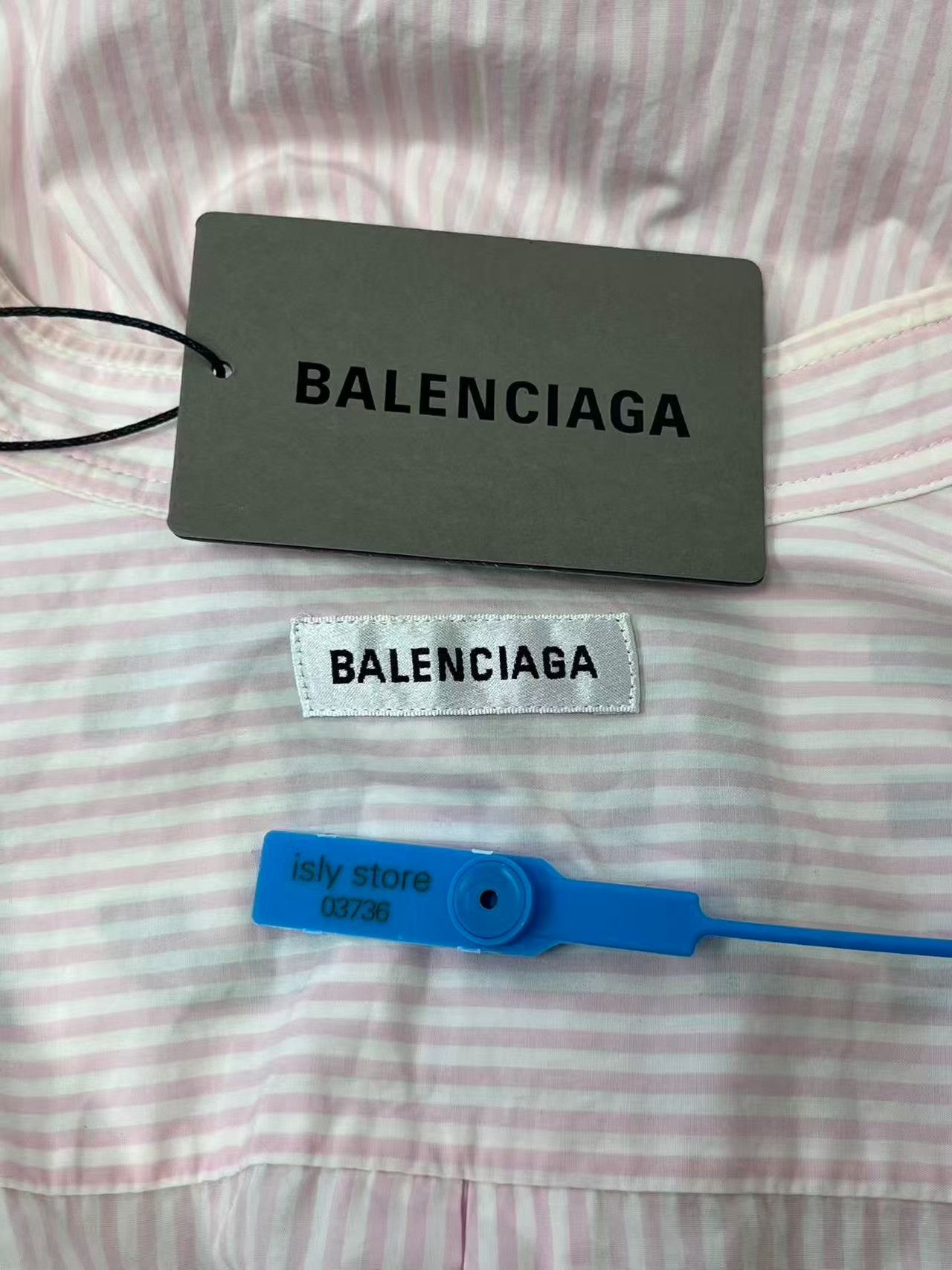 Balenciaga Balenciaga Back Logo Striped Swing Shirt 34 Size XS / US 0-2 / IT 36-38 - 5 Thumbnail