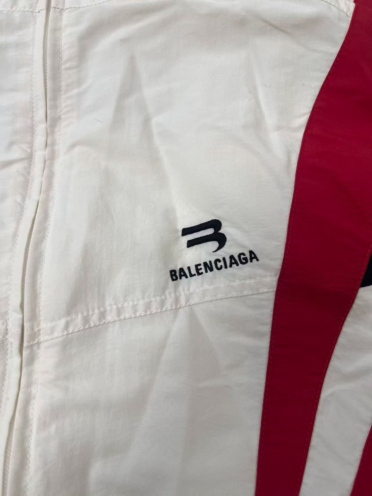 Balenciaga Balenciaga Contrast Logo Zip Jacket XS Size XS / US 0-2 / IT 36-38 - 4 Thumbnail