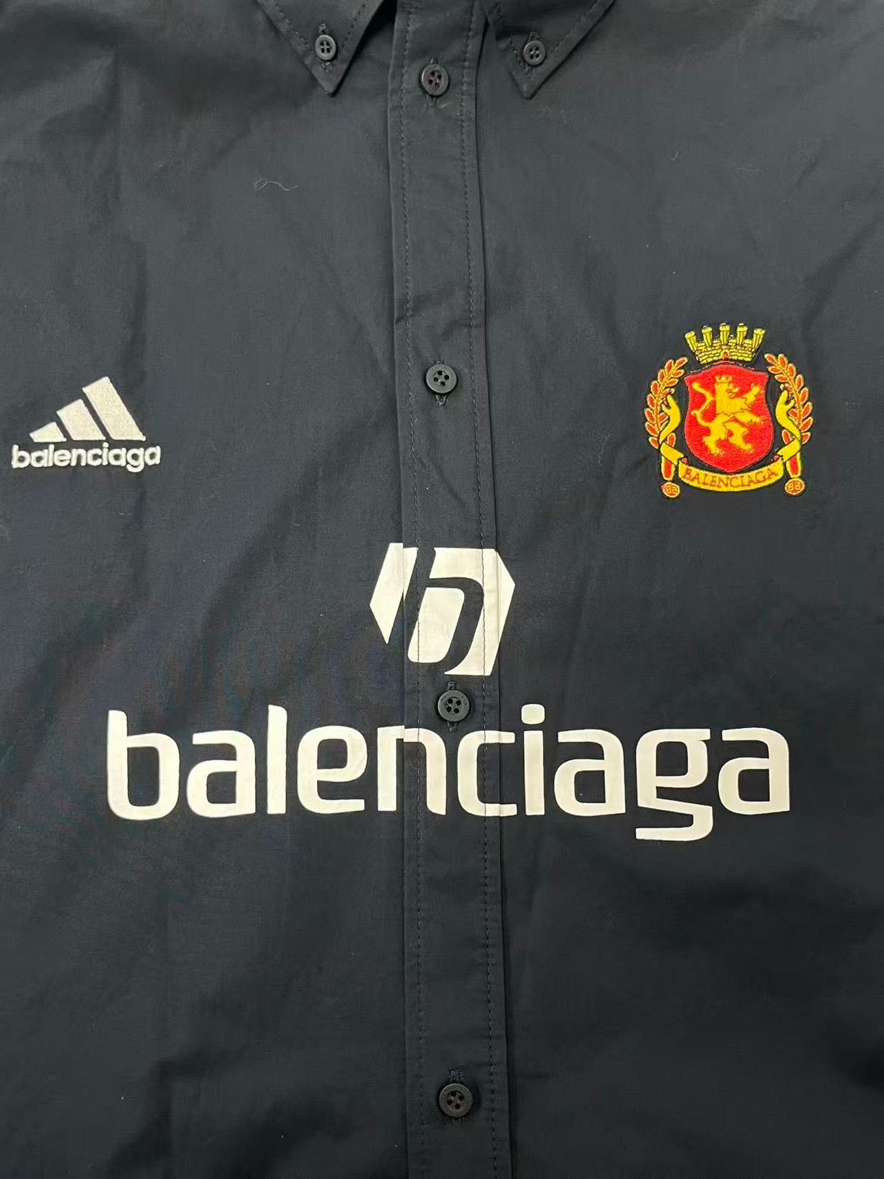 Balenciaga Balenciaga x Adidas Navy Soccer Shirt Size 3 Size US L / EU 52-54 / 3 - 4 Thumbnail