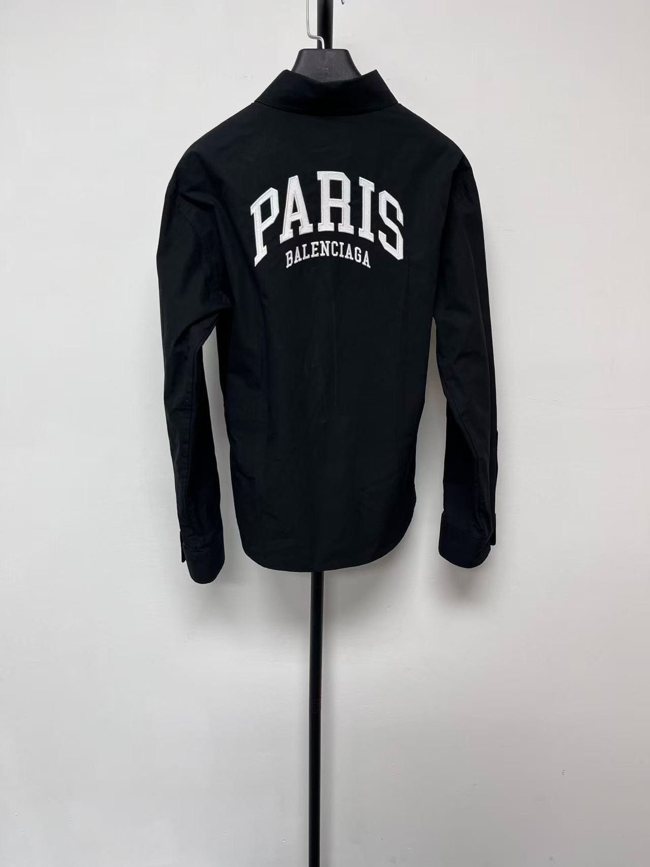 Balenciaga Balenciaga Paris Embroidery Button Up Shirt 38 Size US S / EU 44-46 / 1 - 2 Thumbnail
