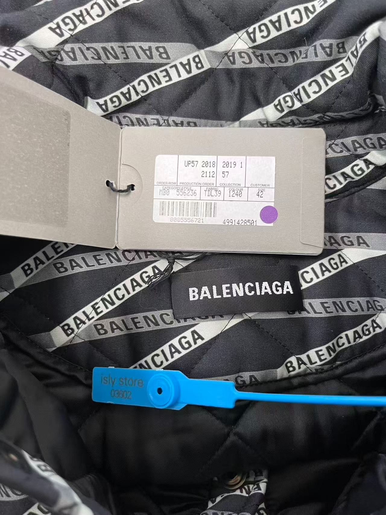 Balenciaga Balenciaga All-over Logo Quilted Padded Jacket 42 Size US XS / EU 42 / 0 - 6 Thumbnail
