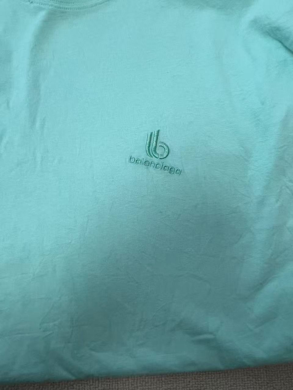 Balenciaga Balenciaga Mint Logo Short Sleeve T-Shirt Size 3 Size US L / EU 52-54 / 3 - 4 Thumbnail