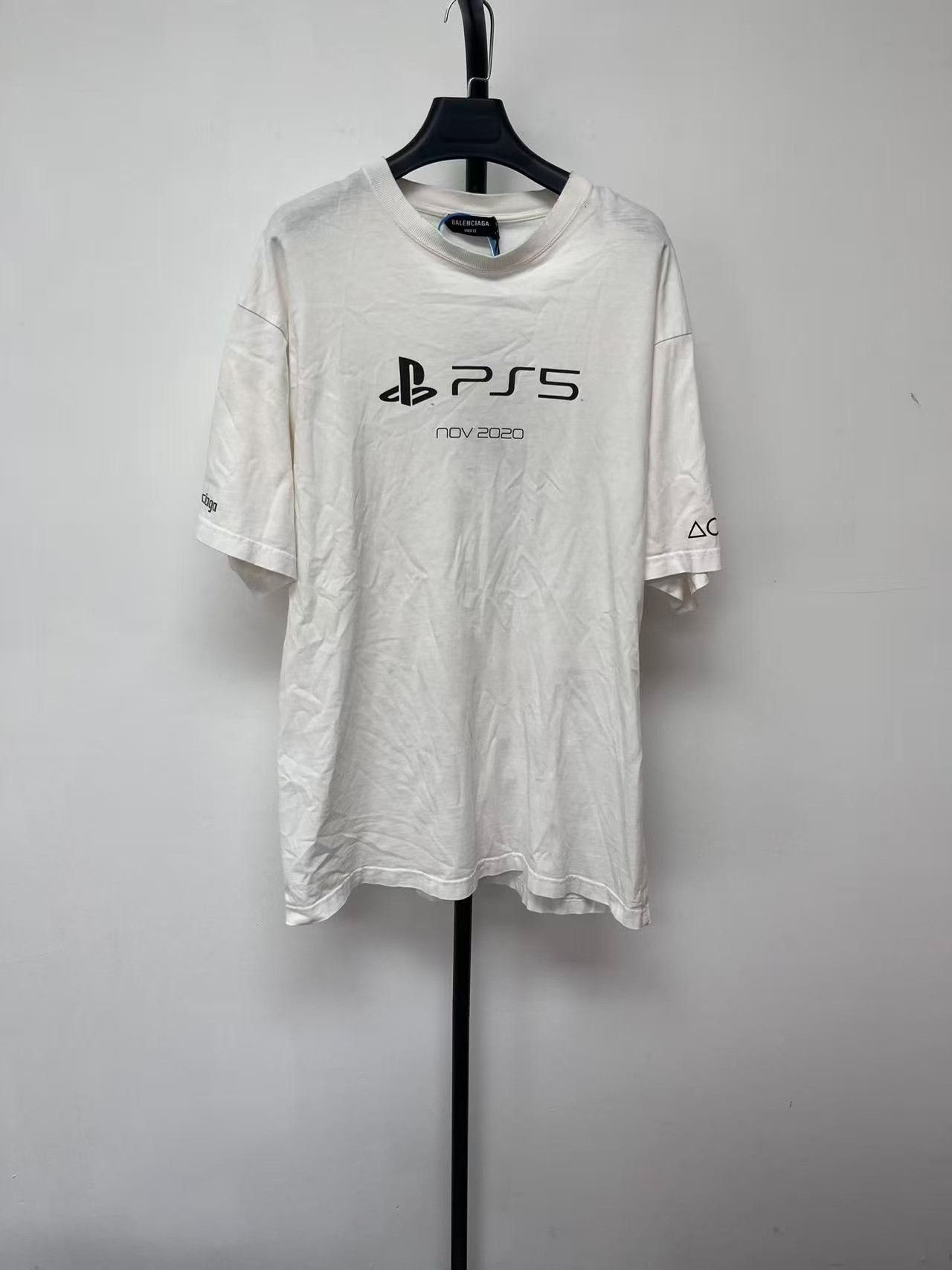 Balenciaga Balenciaga PS5 Graphic T-Shirt XXS Size US XXS / EU 40 - 2 Thumbnail