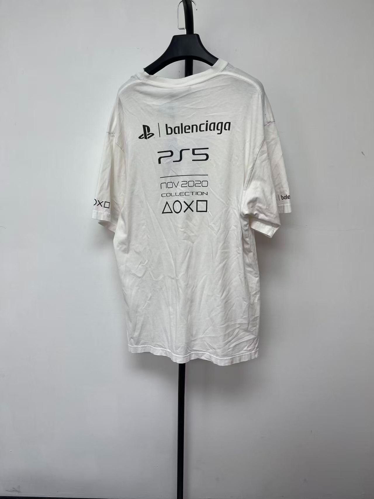 Balenciaga Balenciaga PS5 Graphic T-Shirt XXS Size US XXS / EU 40 - 3 Thumbnail