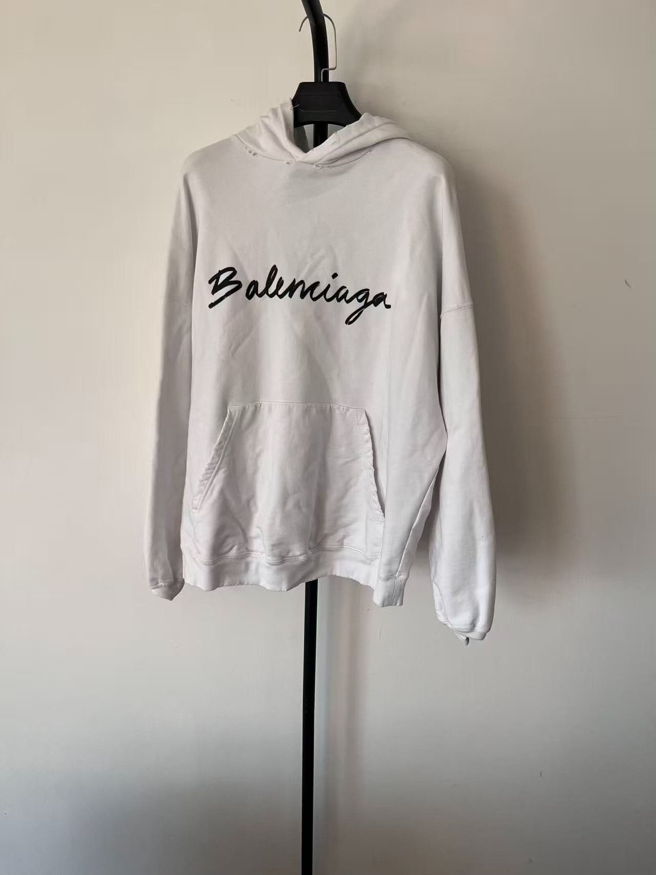 Balenciaga Balenciaga Logo Print Hoodie Size 2 Size US M / EU 48-50 / 2 - 2 Thumbnail