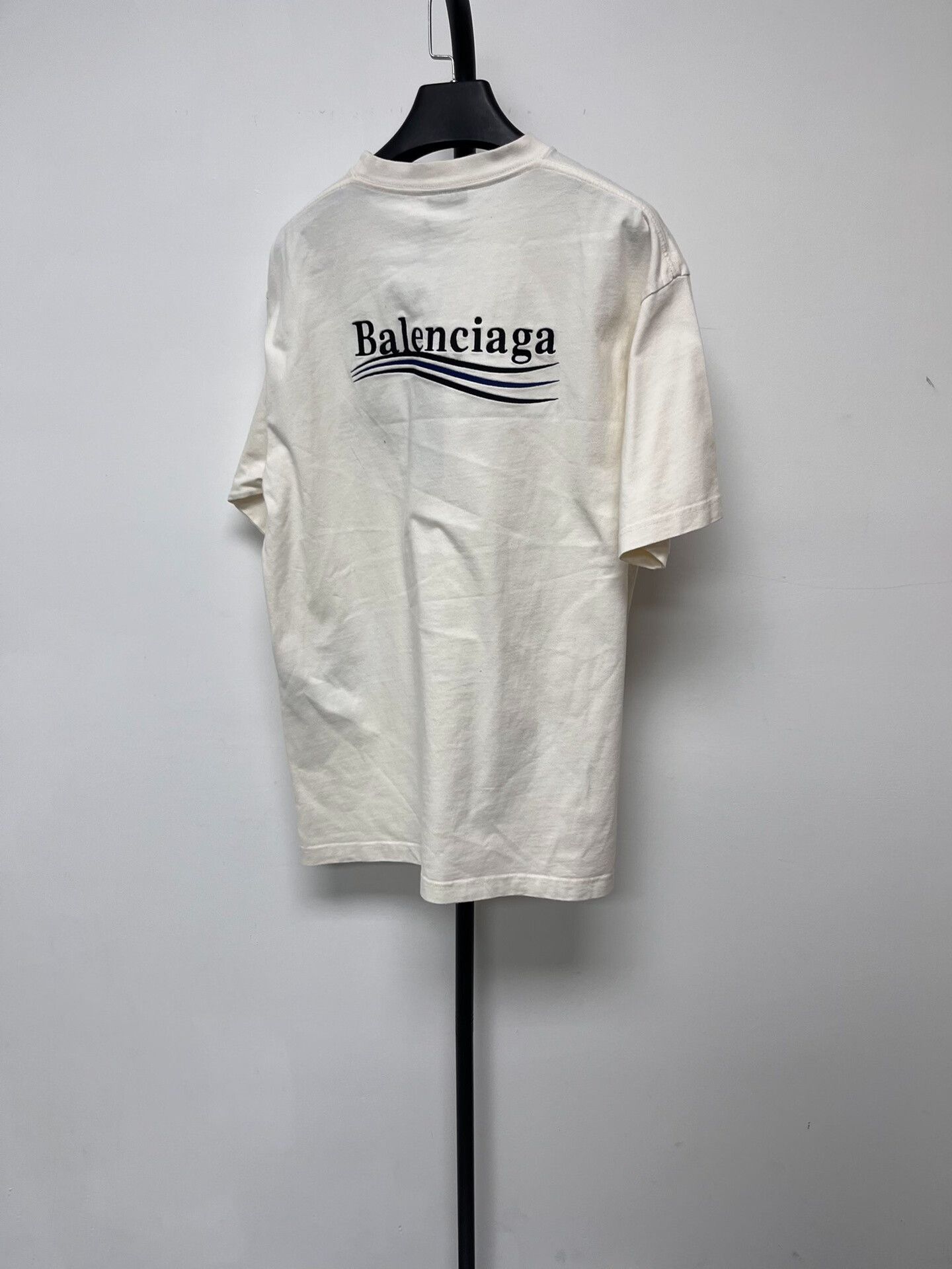 Balenciaga Balenciaga Wave Logo T-Shirt XXS Size US XXS / EU 40 - 3 Thumbnail
