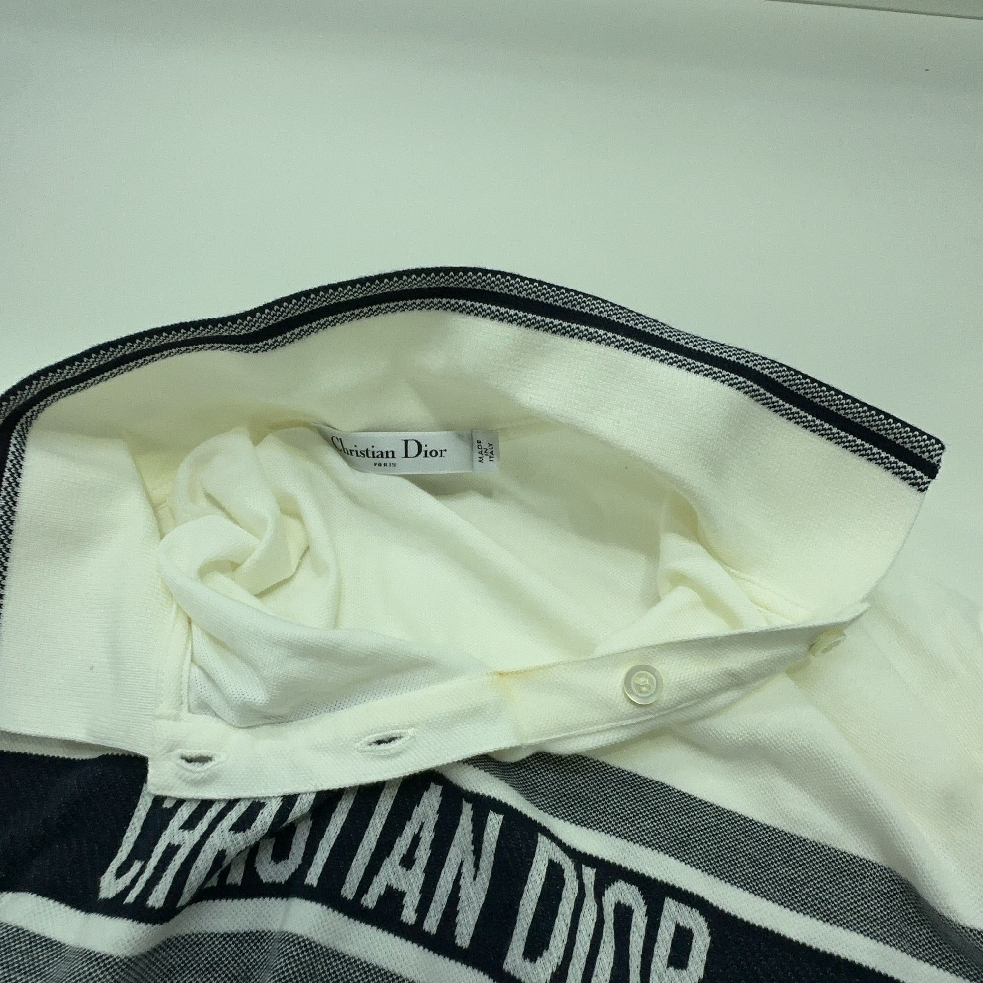 Dior Dior Striped Logo Embroidery Polo Shirt M Size M / US 6-8 / IT 42-44 - 5 Thumbnail