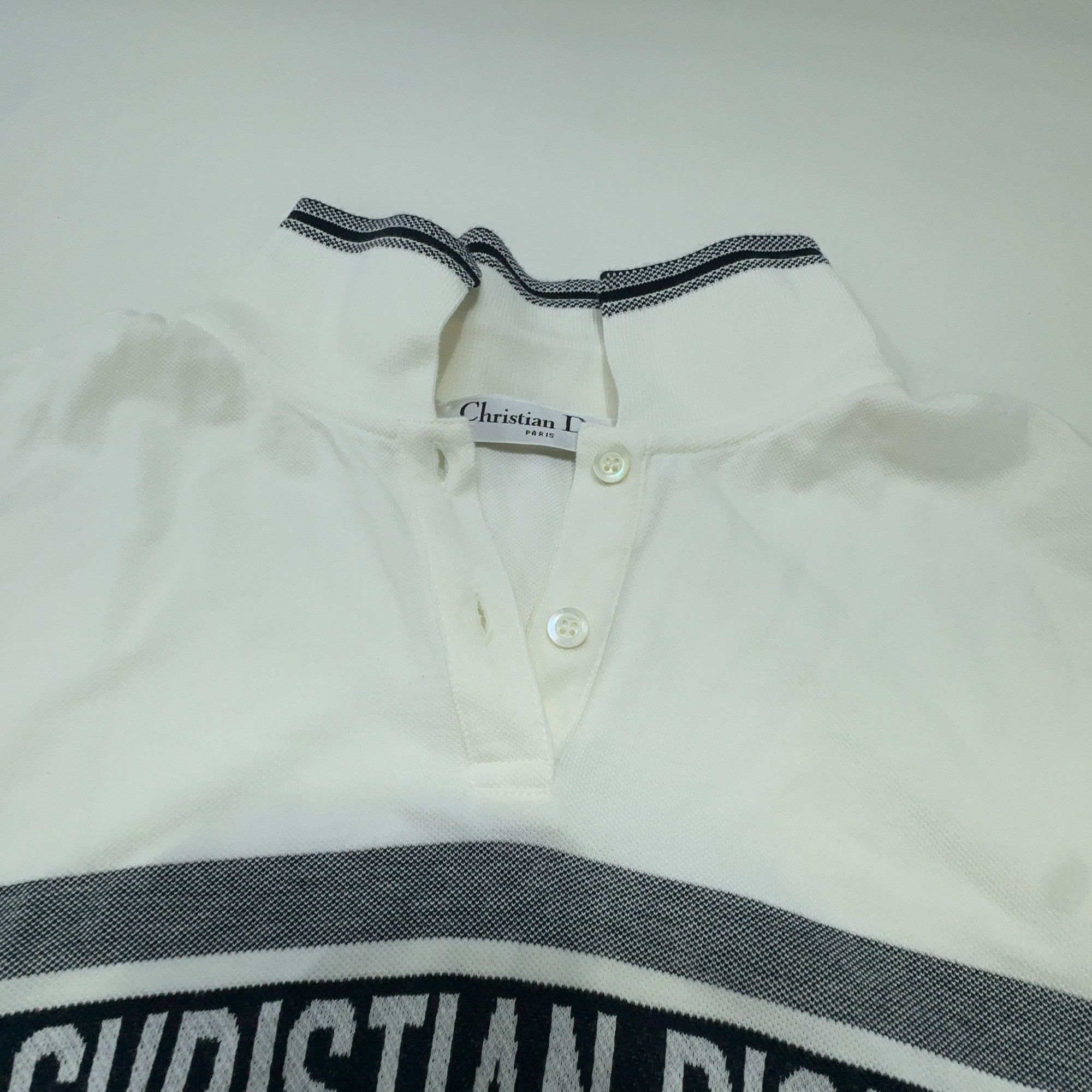 Dior Dior Striped Logo Embroidery Polo Shirt M Size M / US 6-8 / IT 42-44 - 7 Thumbnail