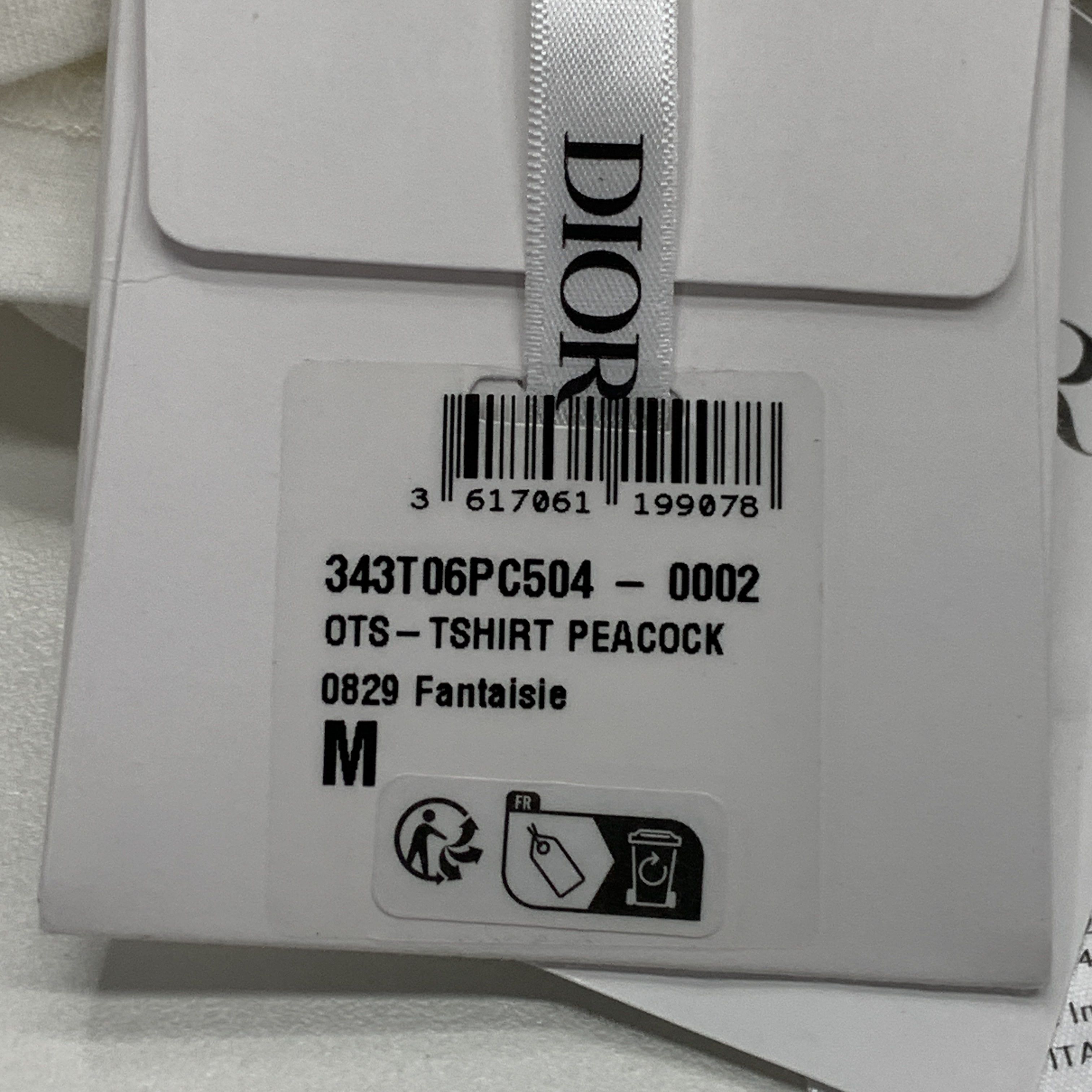 Dior Dior Peacock Print L'Union Fait La Force Tee M Size M / US 6-8 / IT 42-44 - 5 Thumbnail
