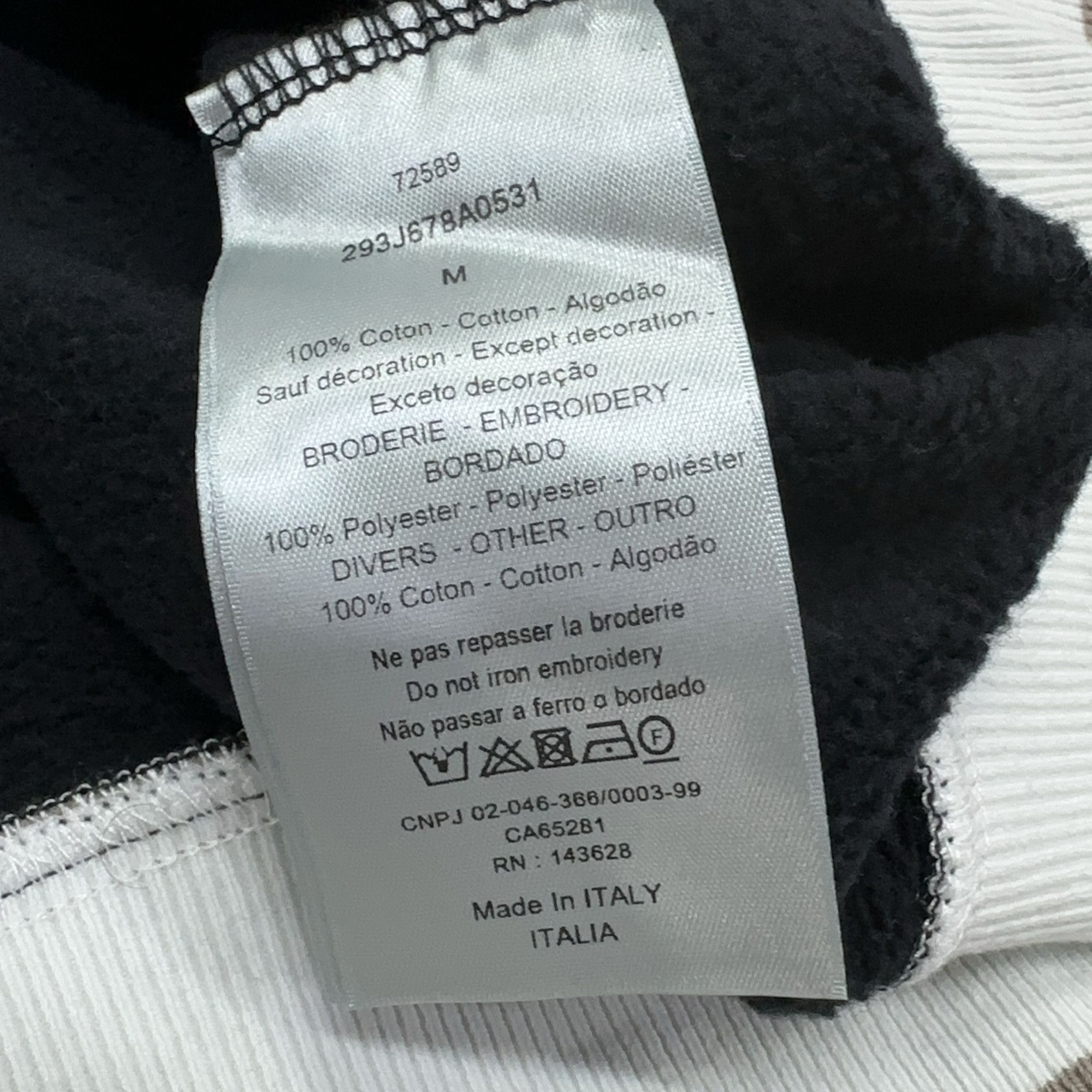 Dior Dior Logo Print '47' Hoodie Black M Size US M / EU 48-50 / 2 - 5 Thumbnail
