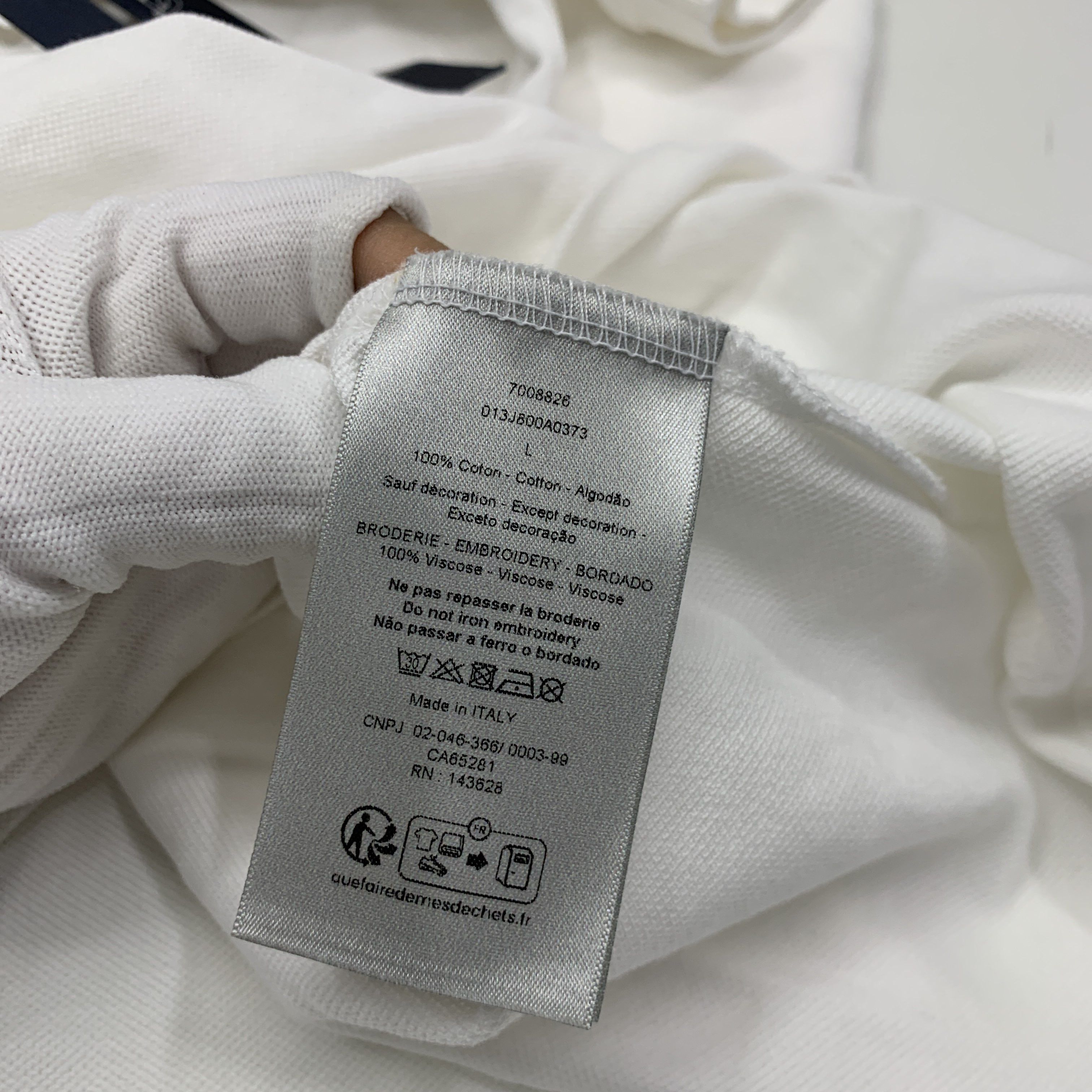 Dior Dior Embroidered CD Logo Polo Shirt L Size US L / EU 52-54 / 3 - 5 Thumbnail