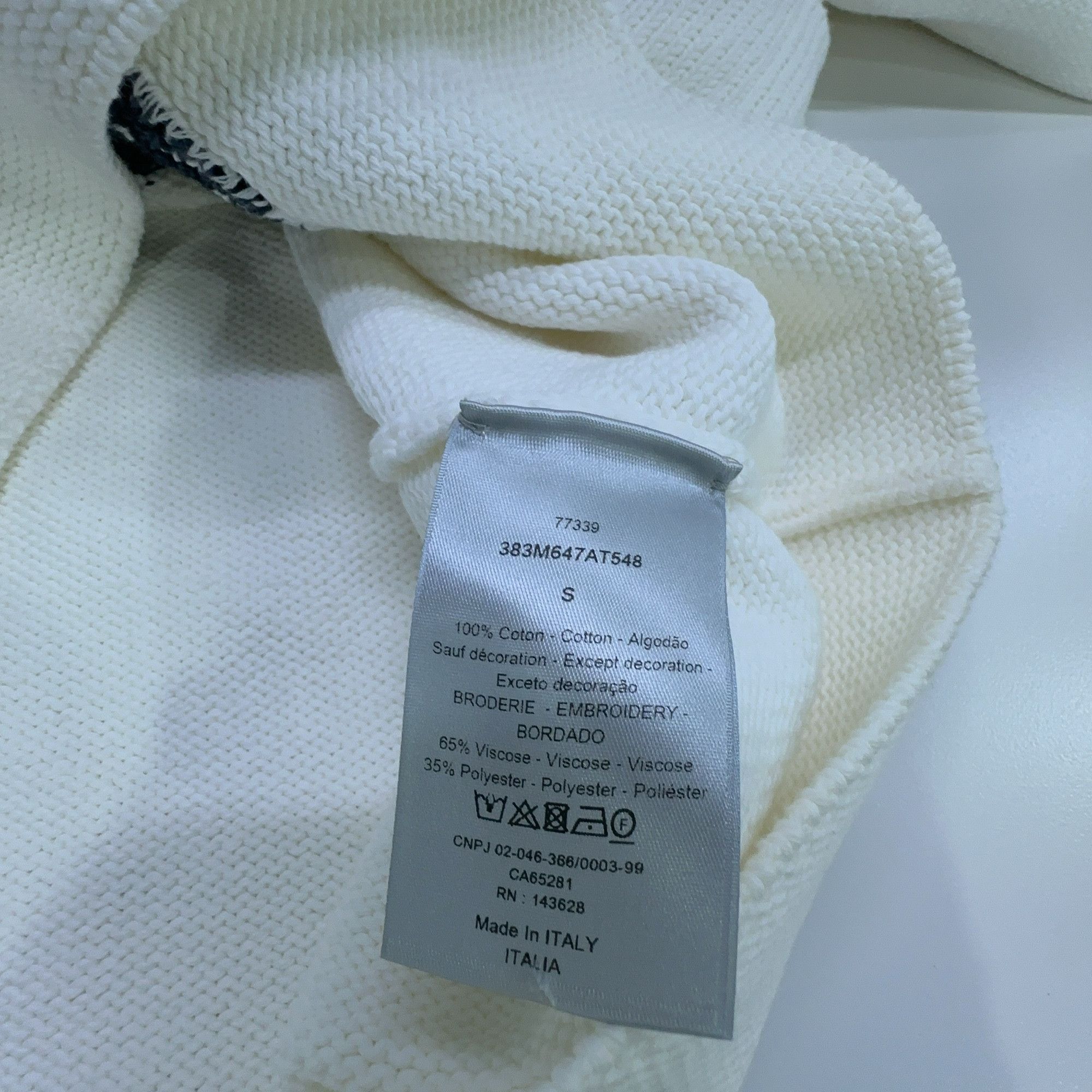 Dior Dior SS23 Jacquard Dog Graphic Cotton Sweater S Size US S / EU 44-46 / 1 - 3 Thumbnail