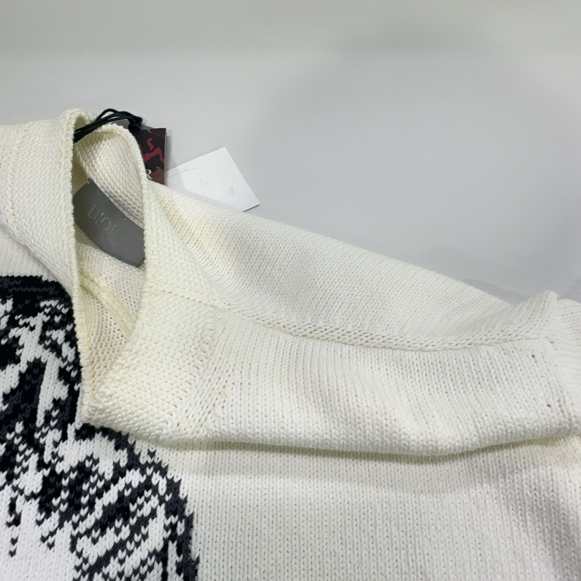 Dior Dior SS23 Jacquard Dog Graphic Cotton Sweater S Size US S / EU 44-46 / 1 - 8 Thumbnail