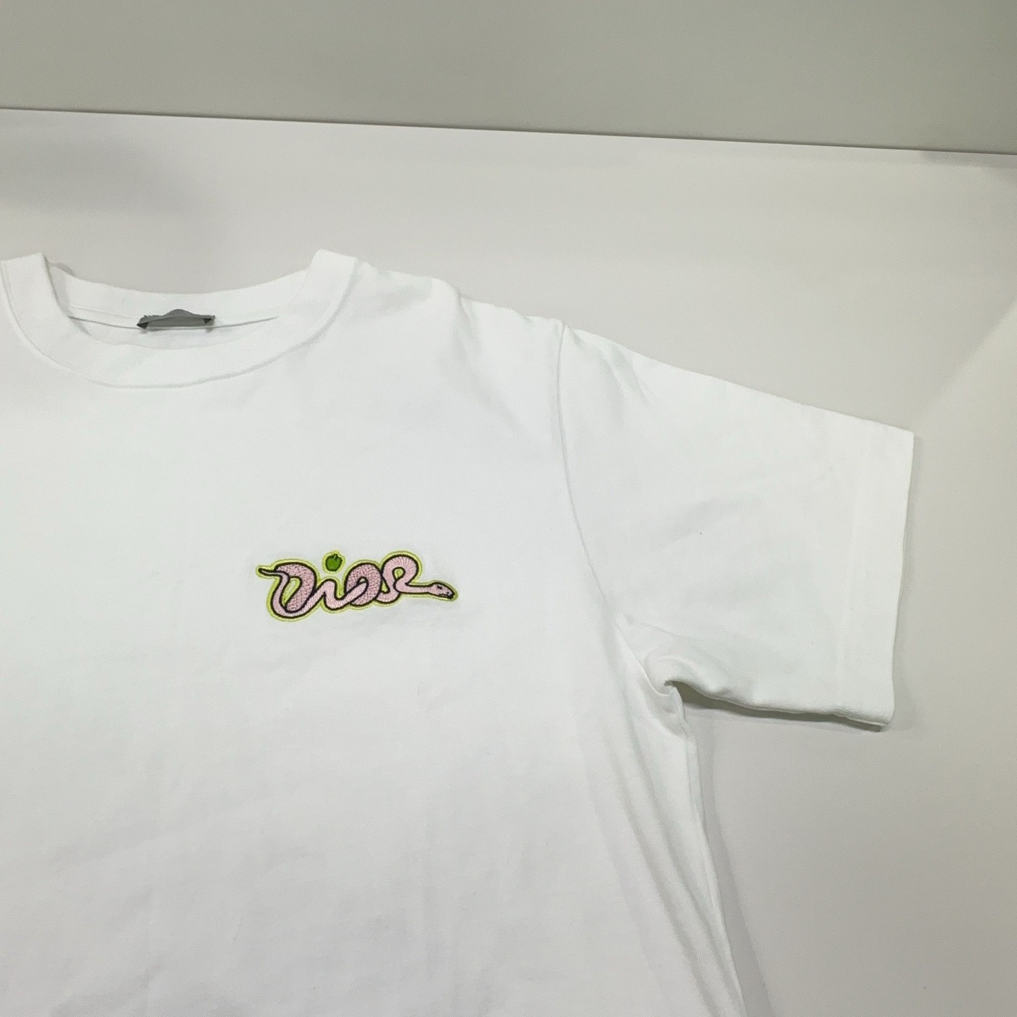 Dior Dior Embroidered Logo T-Shirt White Size M Size US M / EU 48-50 / 2 - 7 Thumbnail