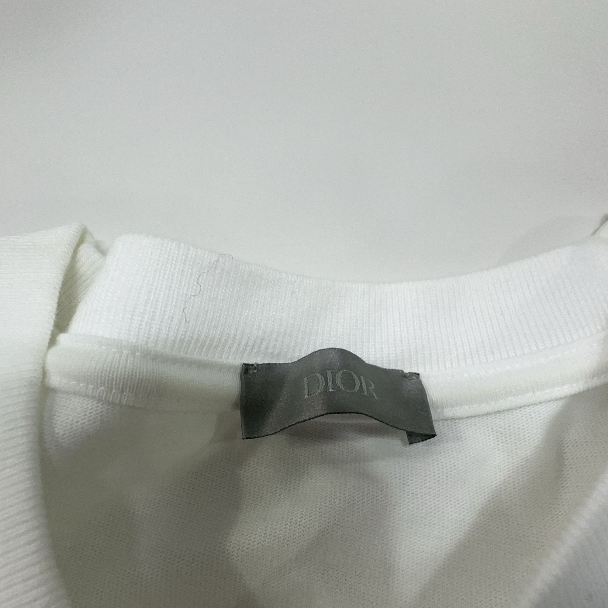 Dior Dior Embroidered Logo T-Shirt White Size M Size US M / EU 48-50 / 2 - 4 Thumbnail