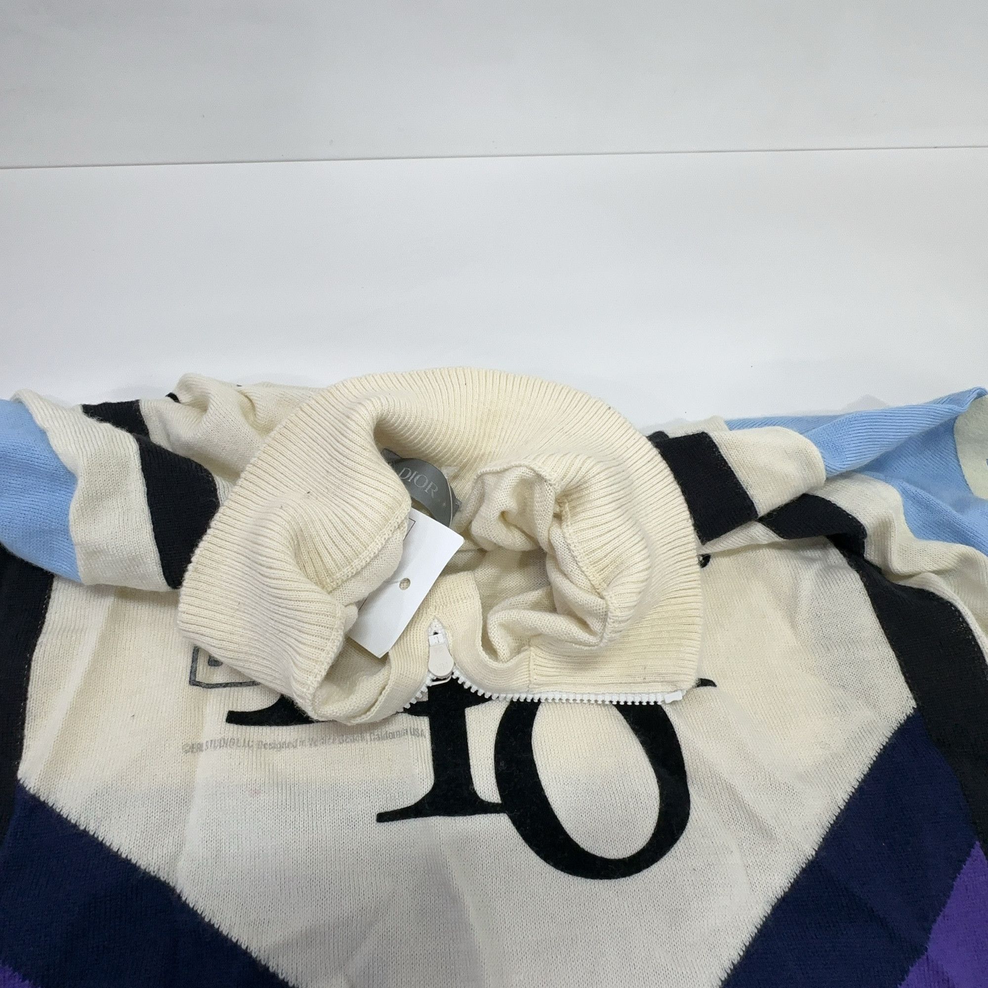 Dior Dior x ERL Intarsia Zip High Neck Sweater M Size US M / EU 48-50 / 2 - 5 Thumbnail