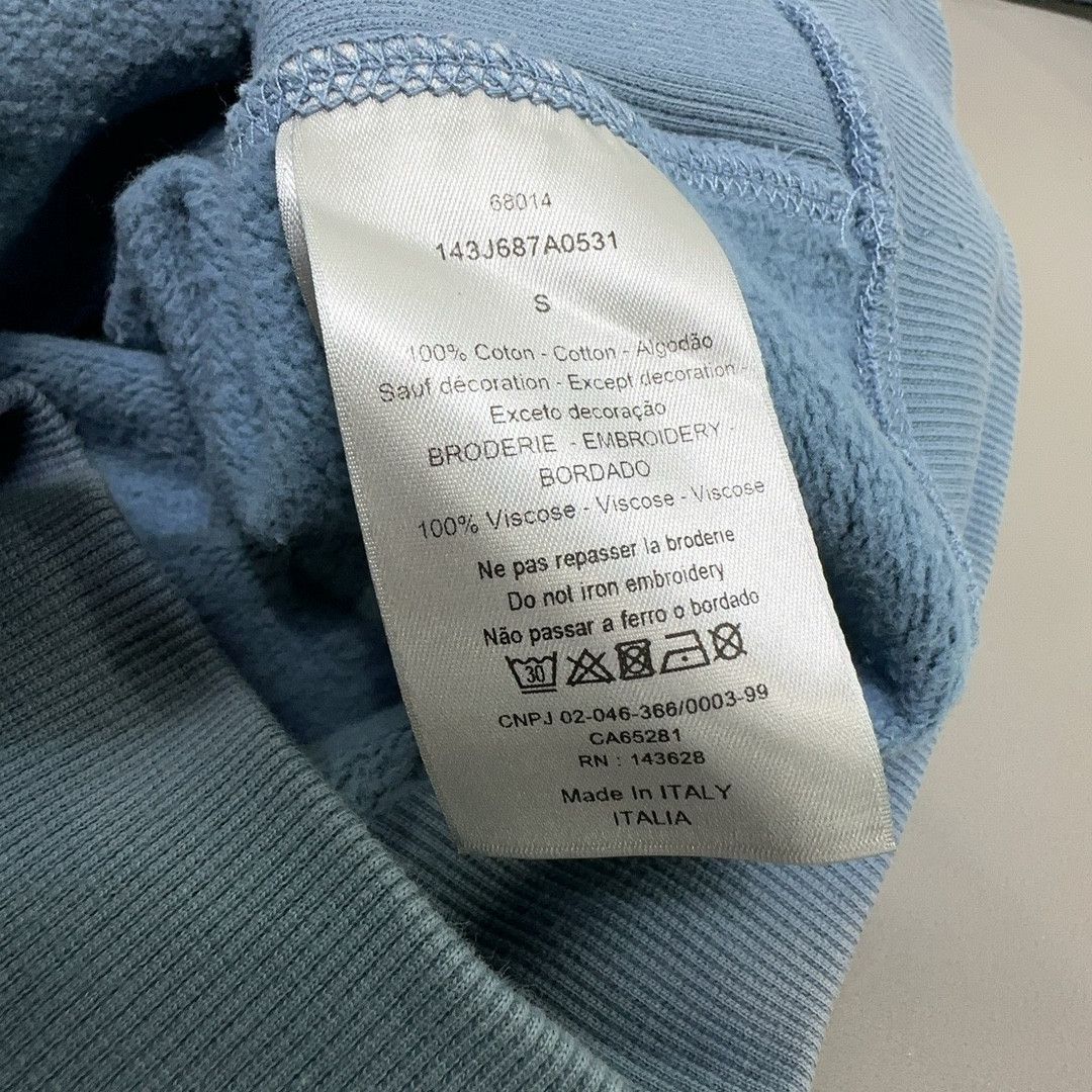 Dior DIOR FW21 Logo Print Sweatshirt Blue S Size US S / EU 44-46 / 1 - 5 Thumbnail