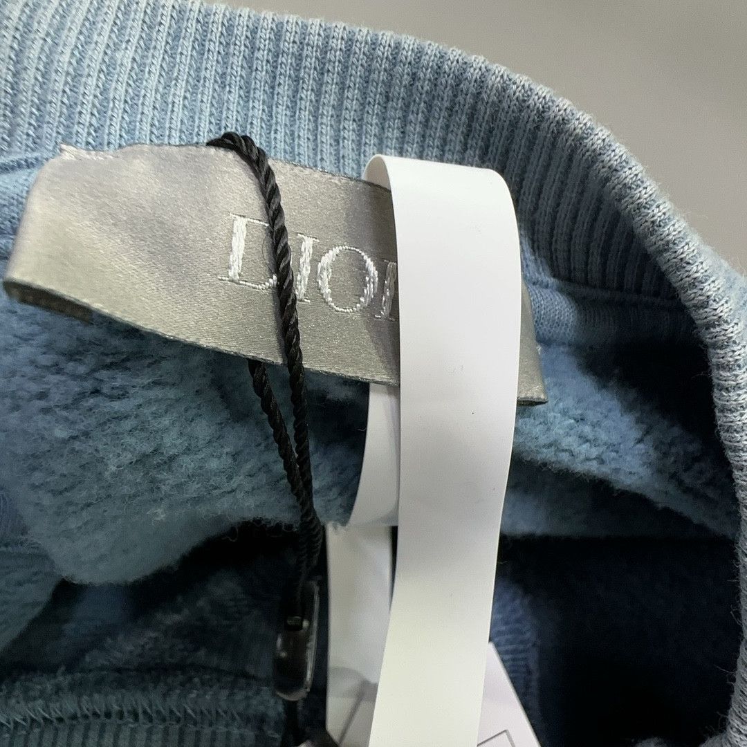 Dior DIOR FW21 Logo Print Sweatshirt Blue S Size US S / EU 44-46 / 1 - 4 Thumbnail