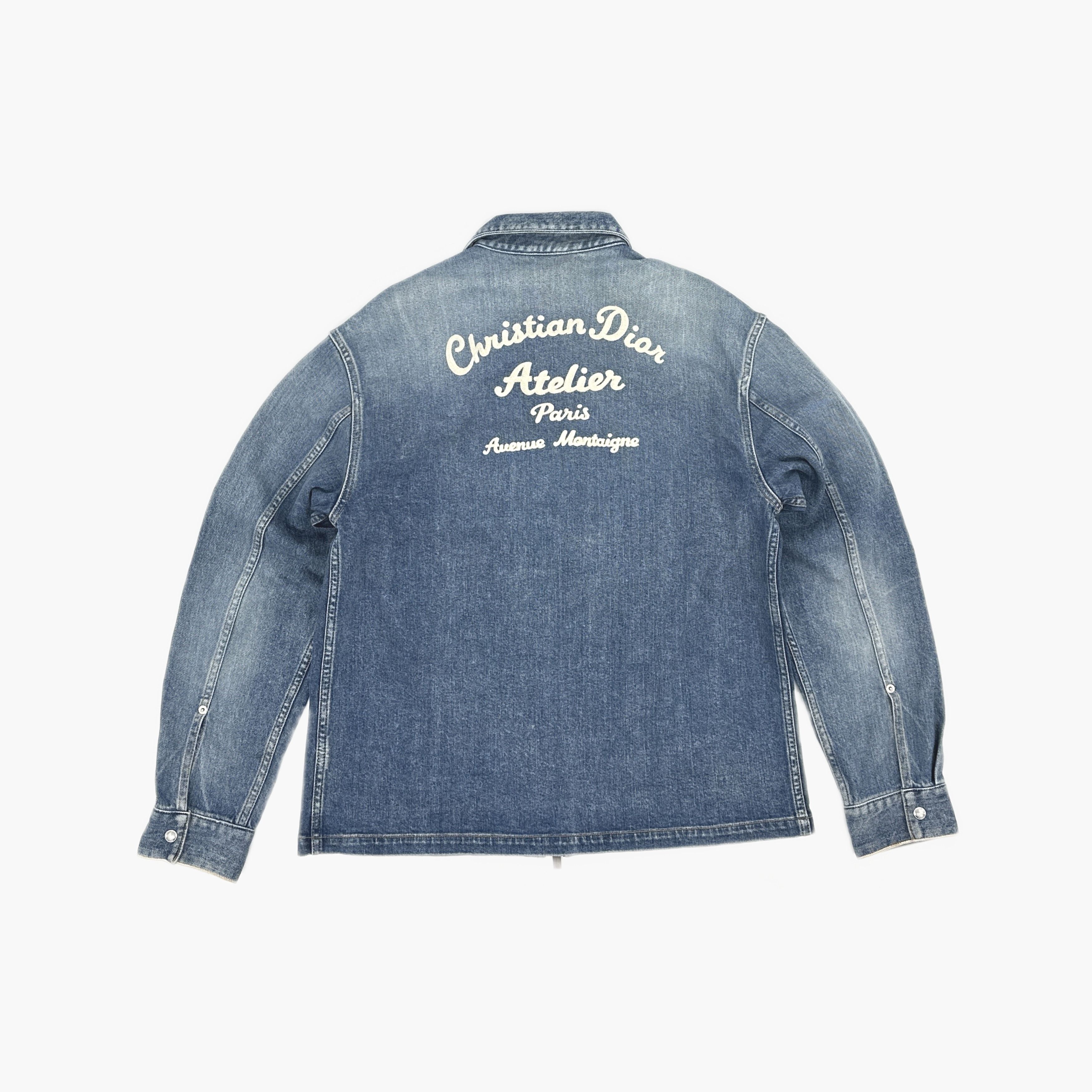 Dior Dior SS23 Atelier Logo Zip Denim Jacket EU 50 Size US M / EU 48-50 / 2 - 2 Thumbnail