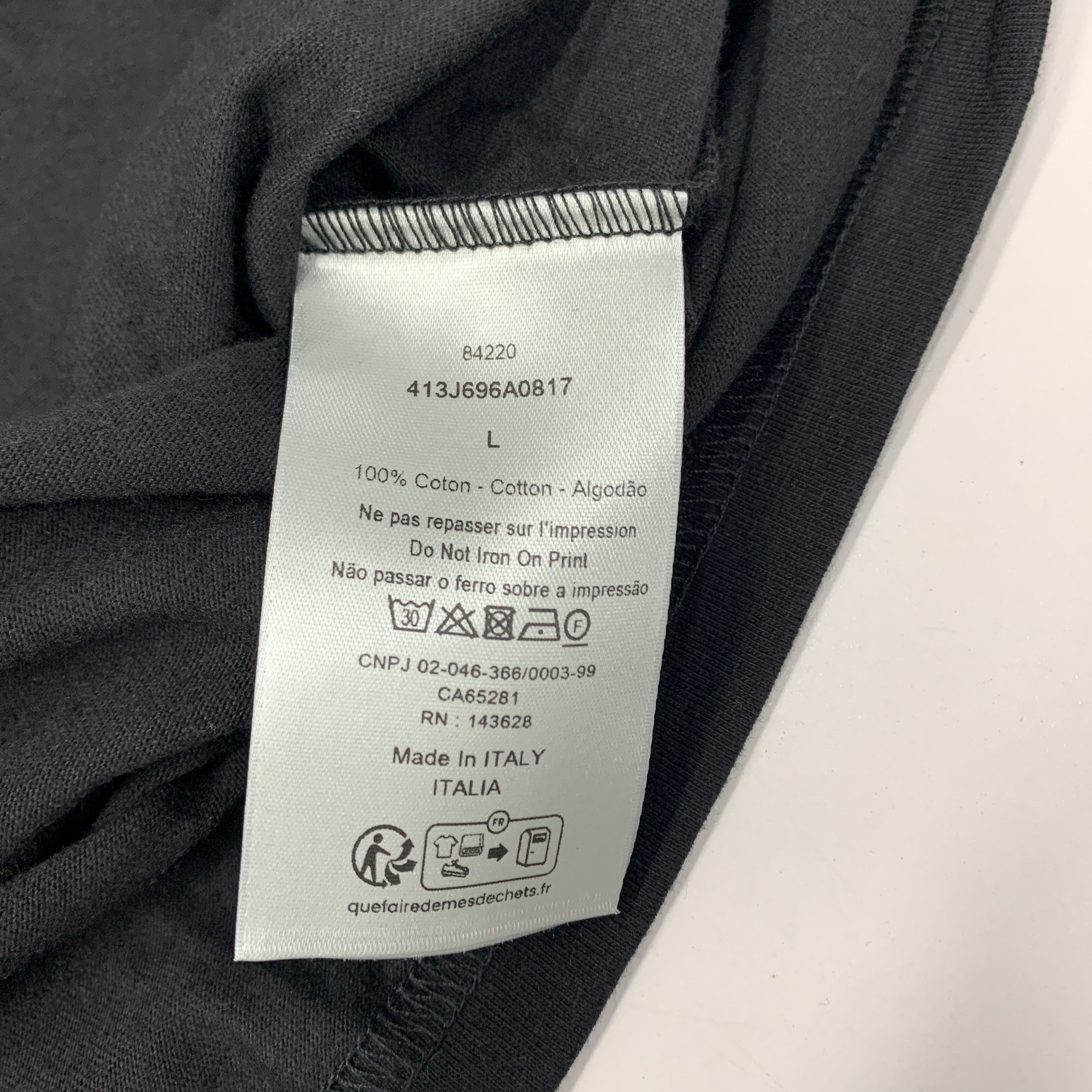 Dior Dior Logo Print T-Shirt Size L Size US L / EU 52-54 / 3 - 4 Thumbnail